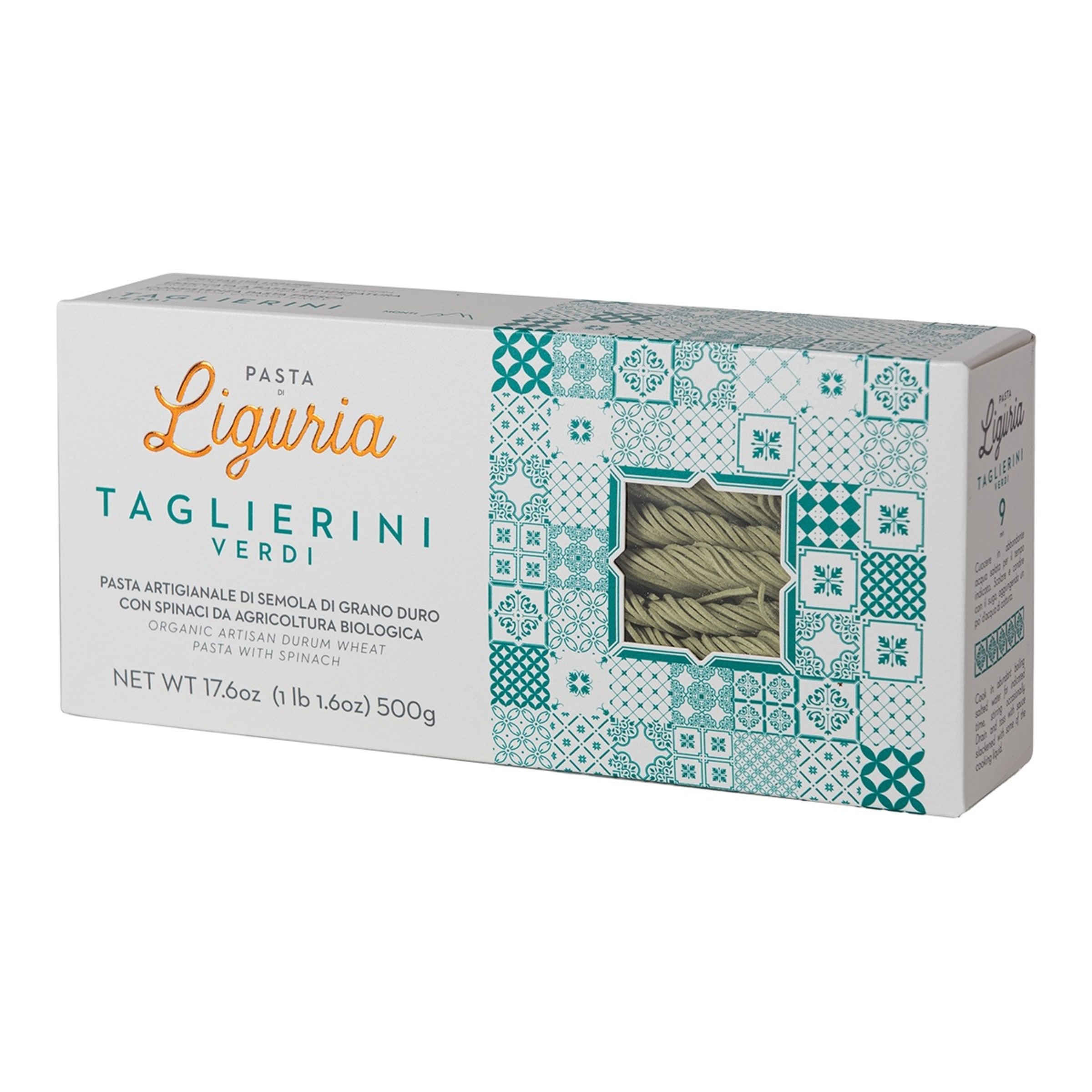 Imagen 0 de Pasta italiana Taglierini verdi bio de sémola de grano duro Liguria