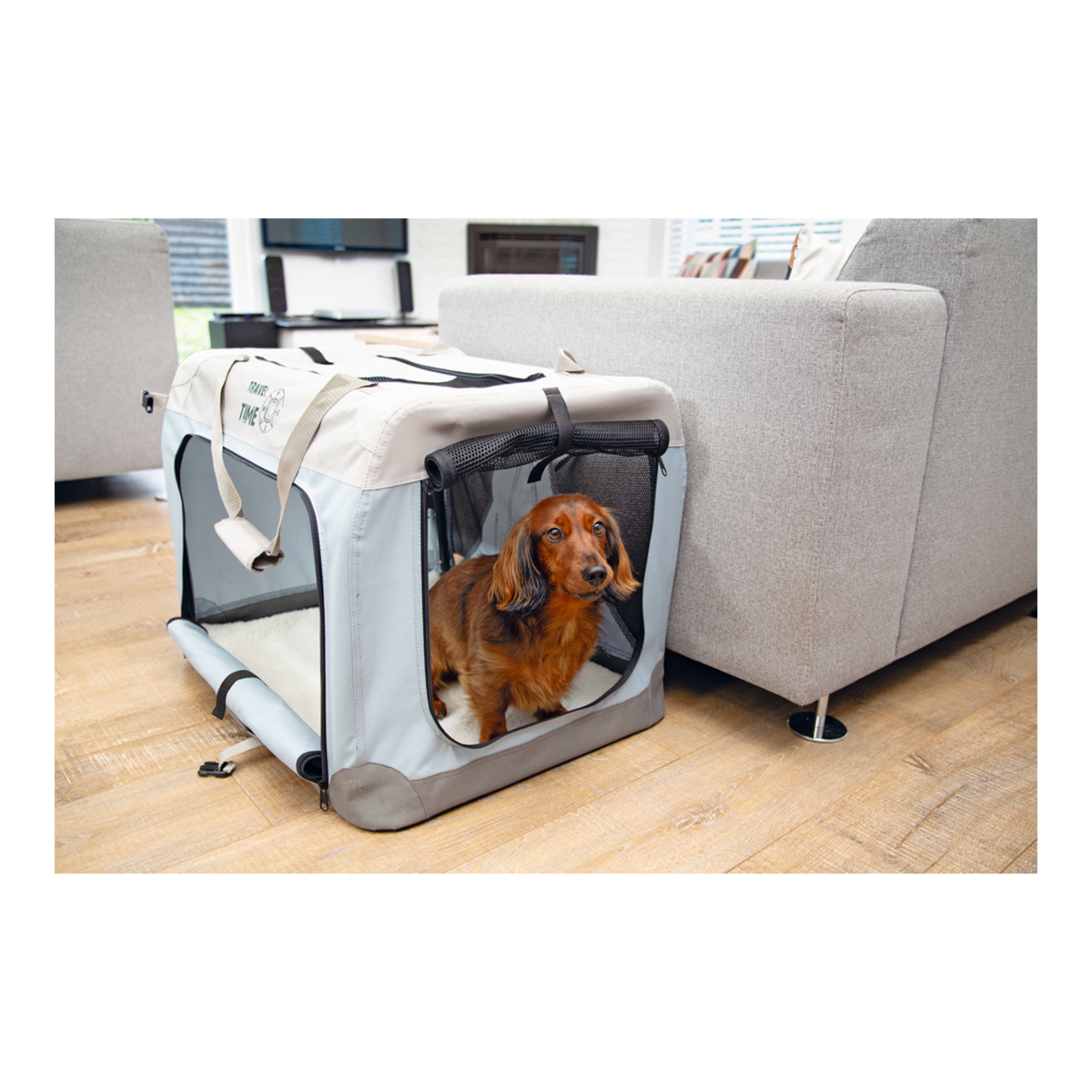 Transportín Beeztees para perros Travel Time Azul-9