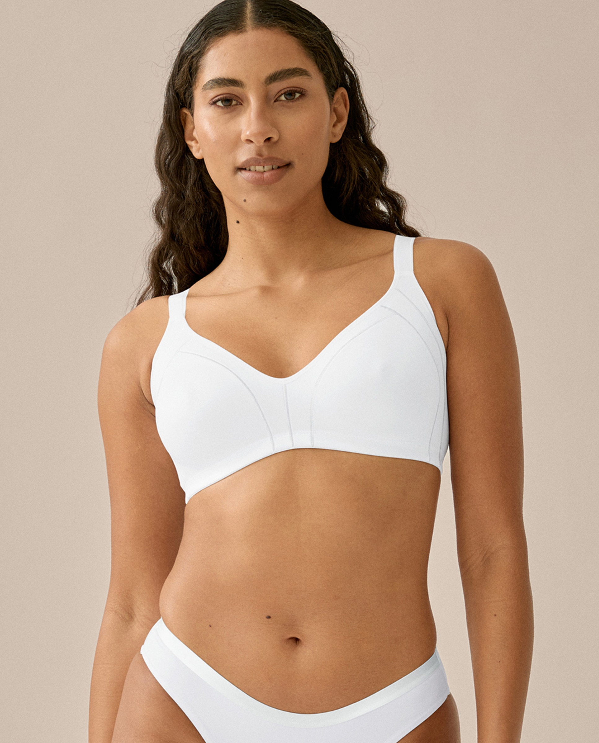 Soutien Redutor sem Aros e com Lados Altos Branco-1