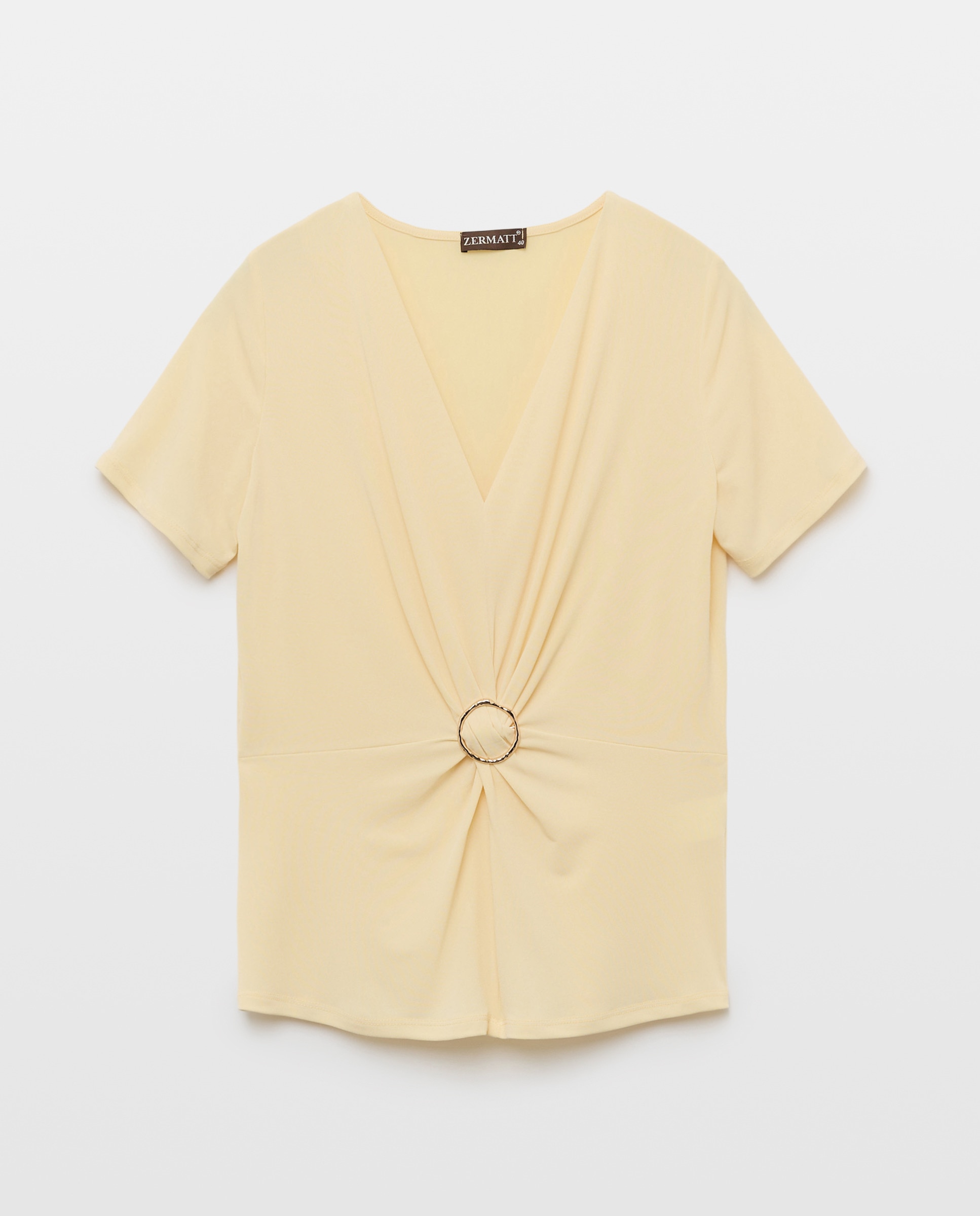 Imagem 0 de T-shirt lisa de mulher com manga curta