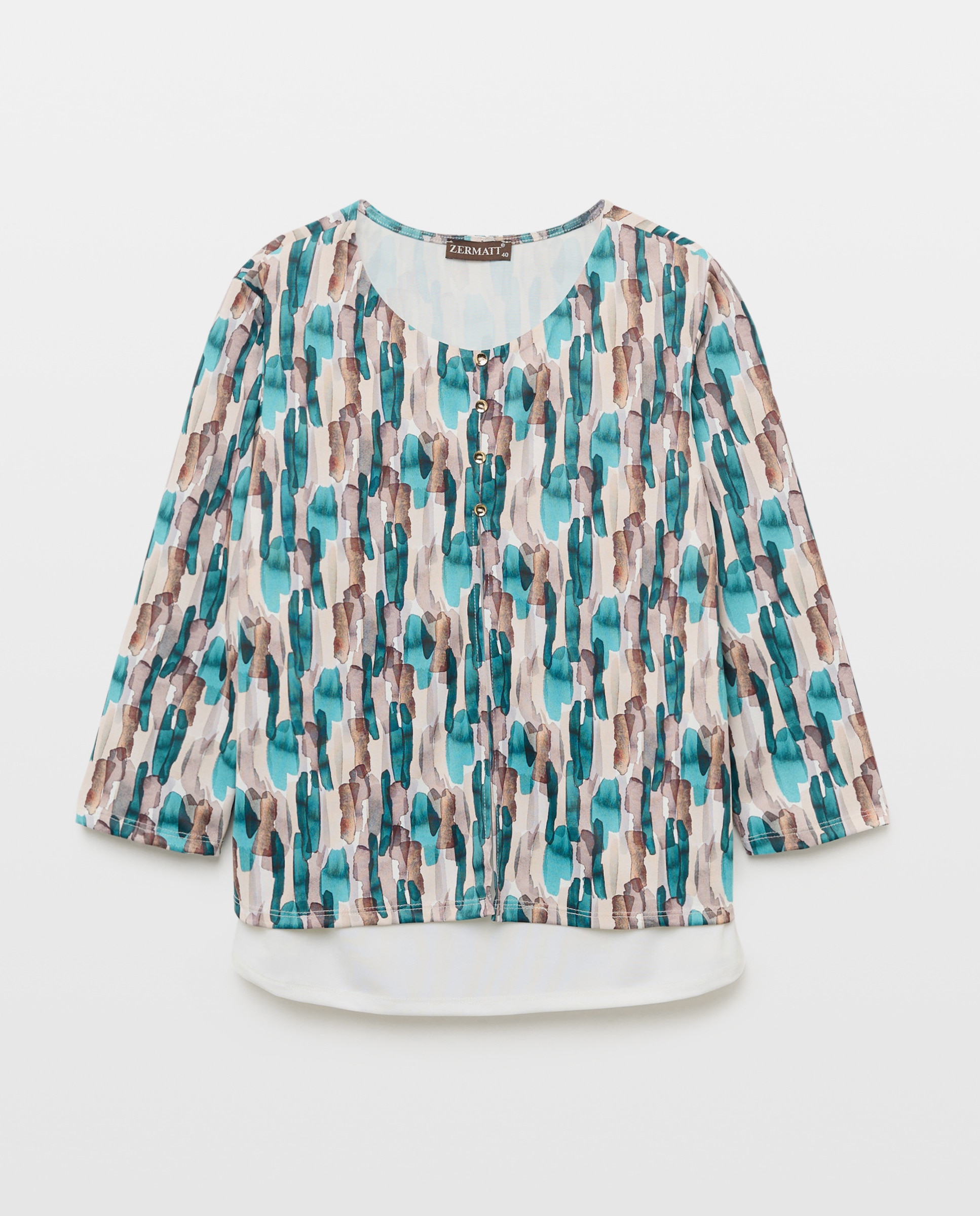 Imagem 0 de Falso Conjunto Estampado com Manga 3/4