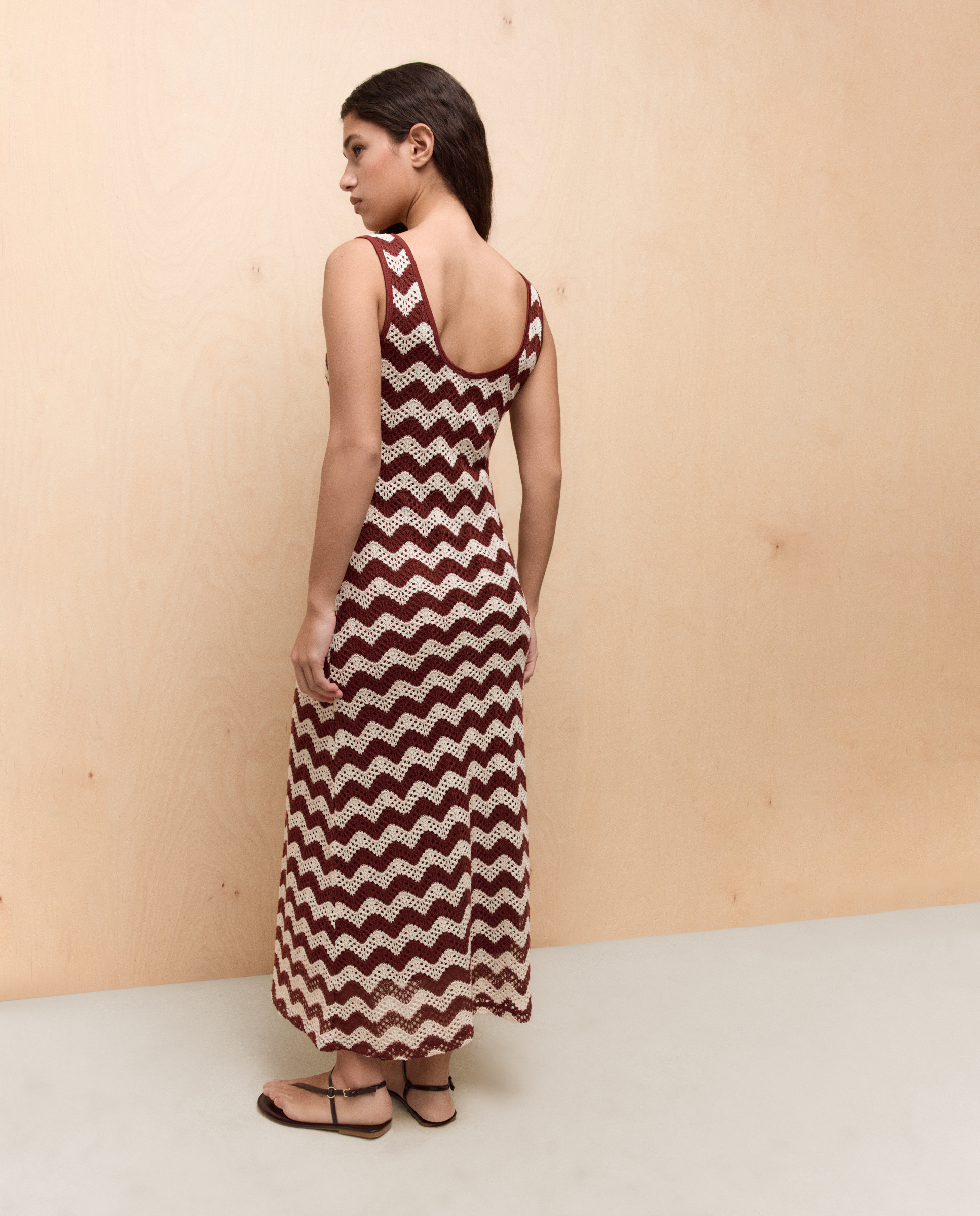 Vestido Midi de Alças Vermelho-3