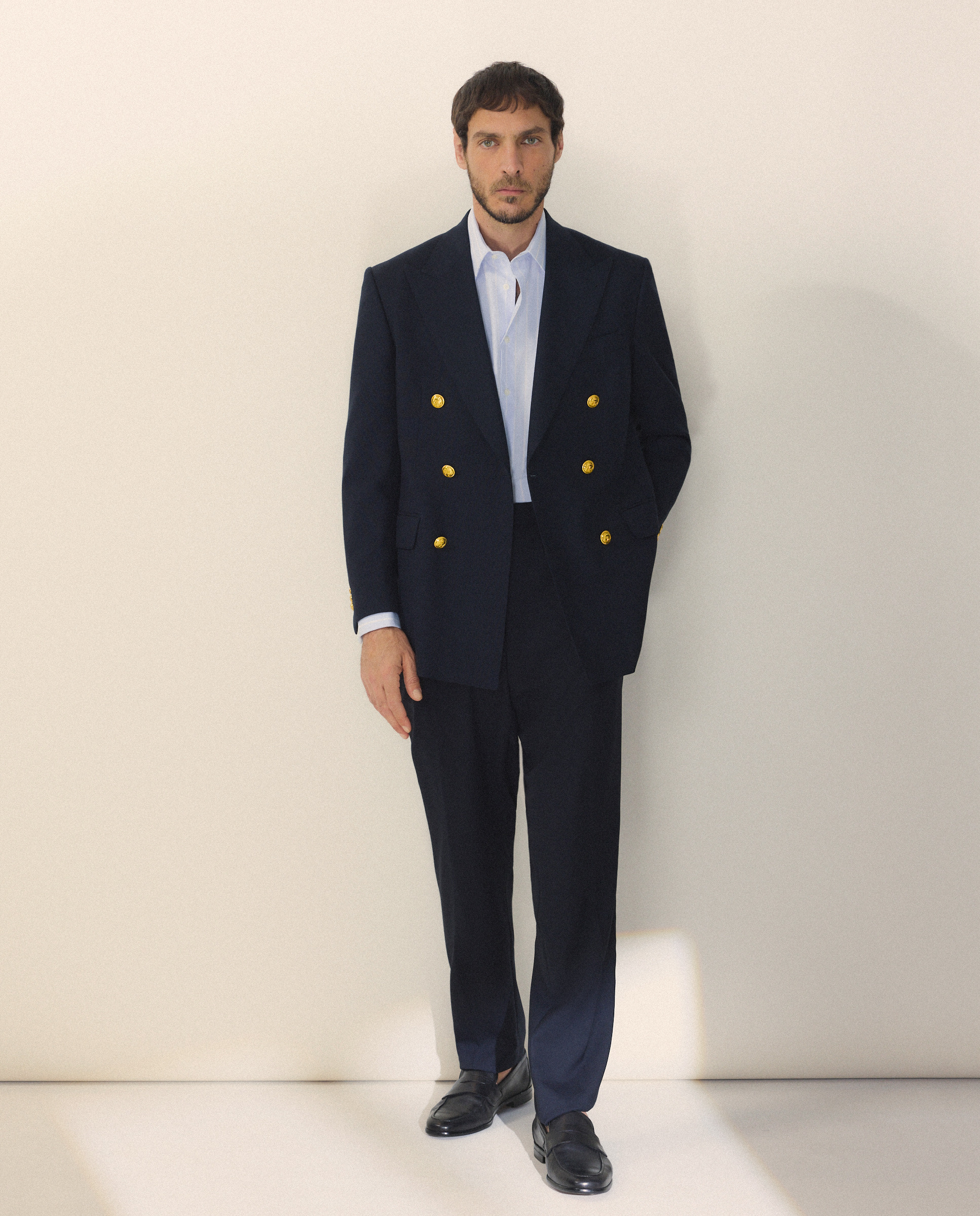 Calças Slim Separate Azul-marinho-1