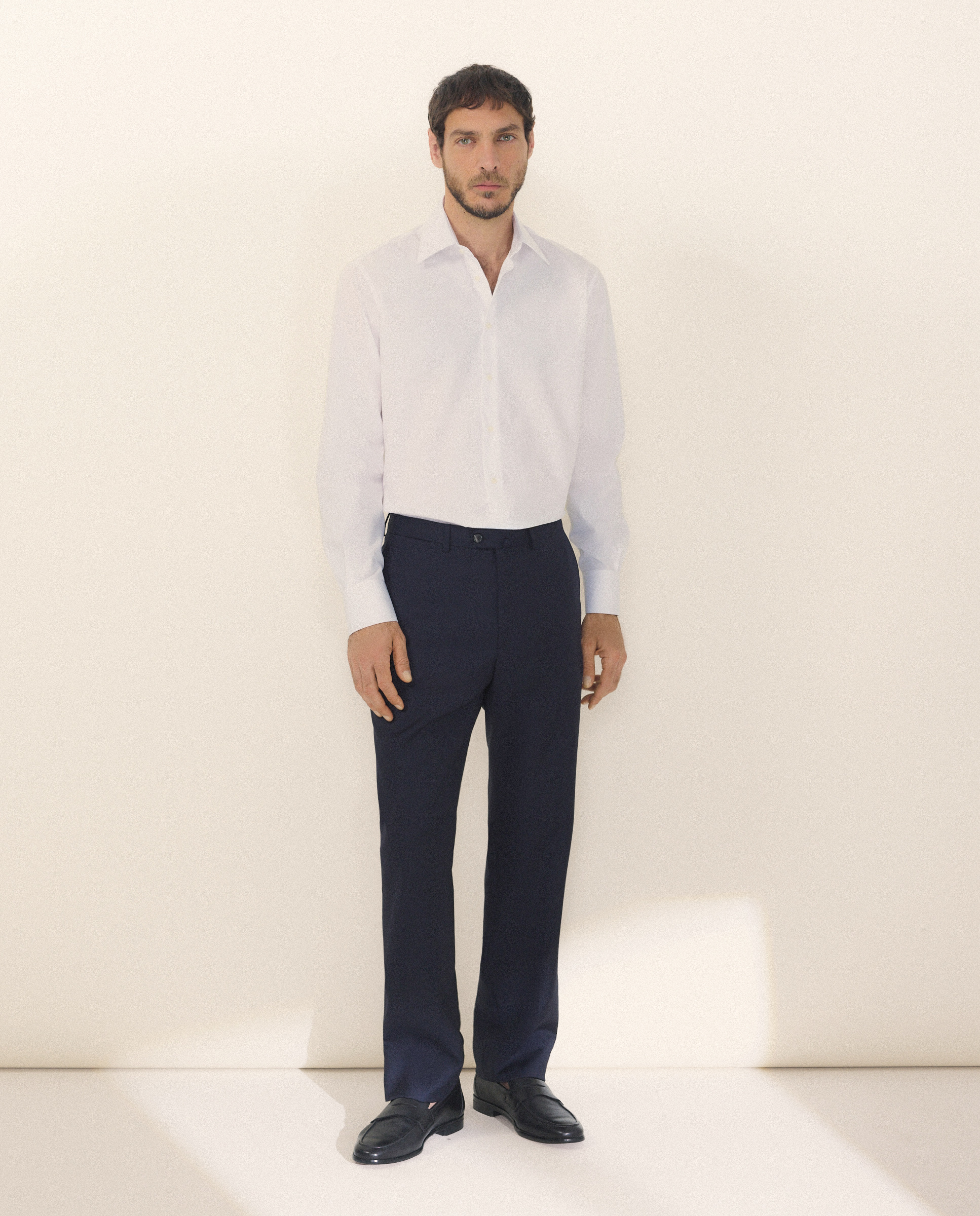 Camisa Clássica Non Iron com Manga Comprida Branco-2