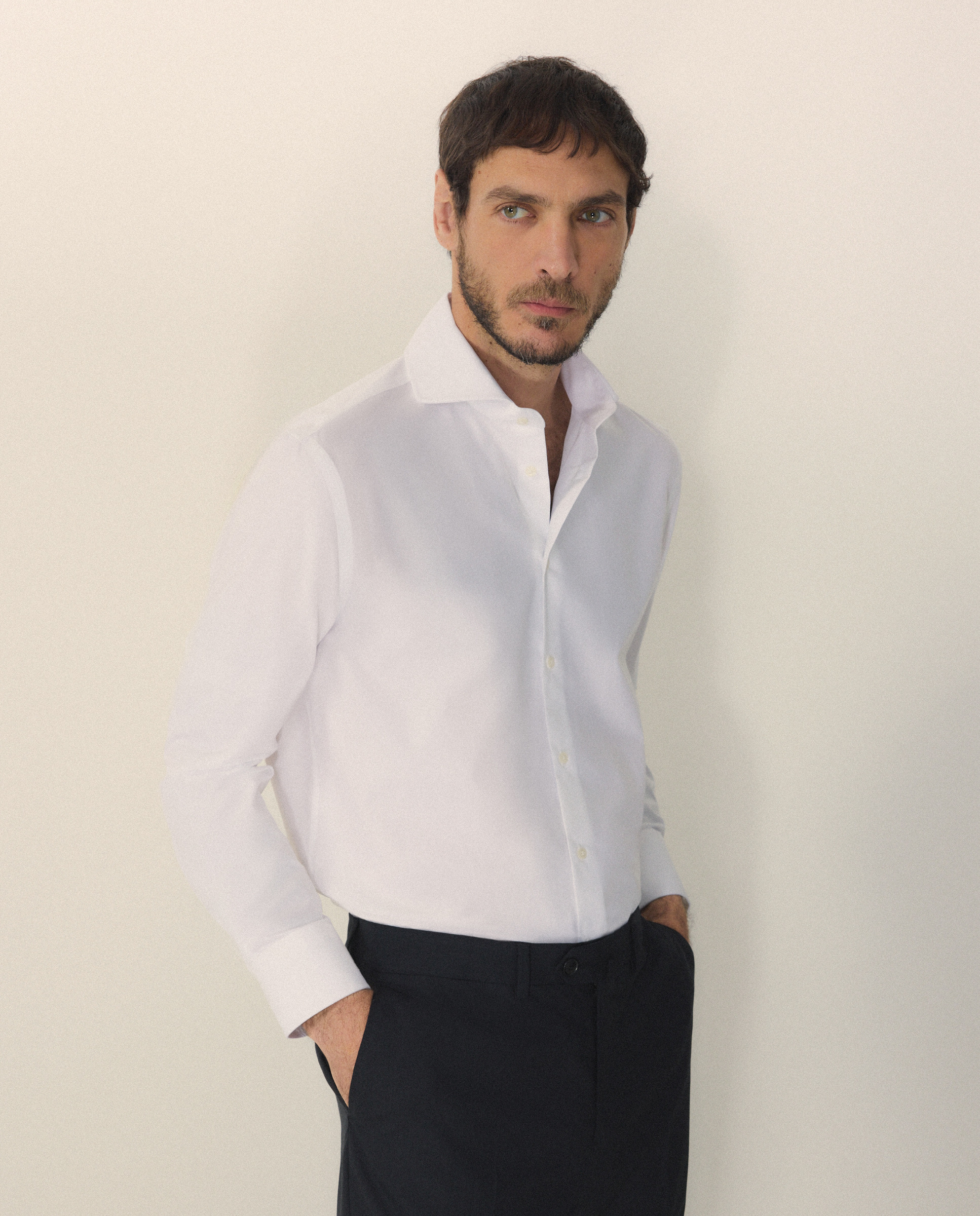 Camisa Formal Slim Fit Branco-1