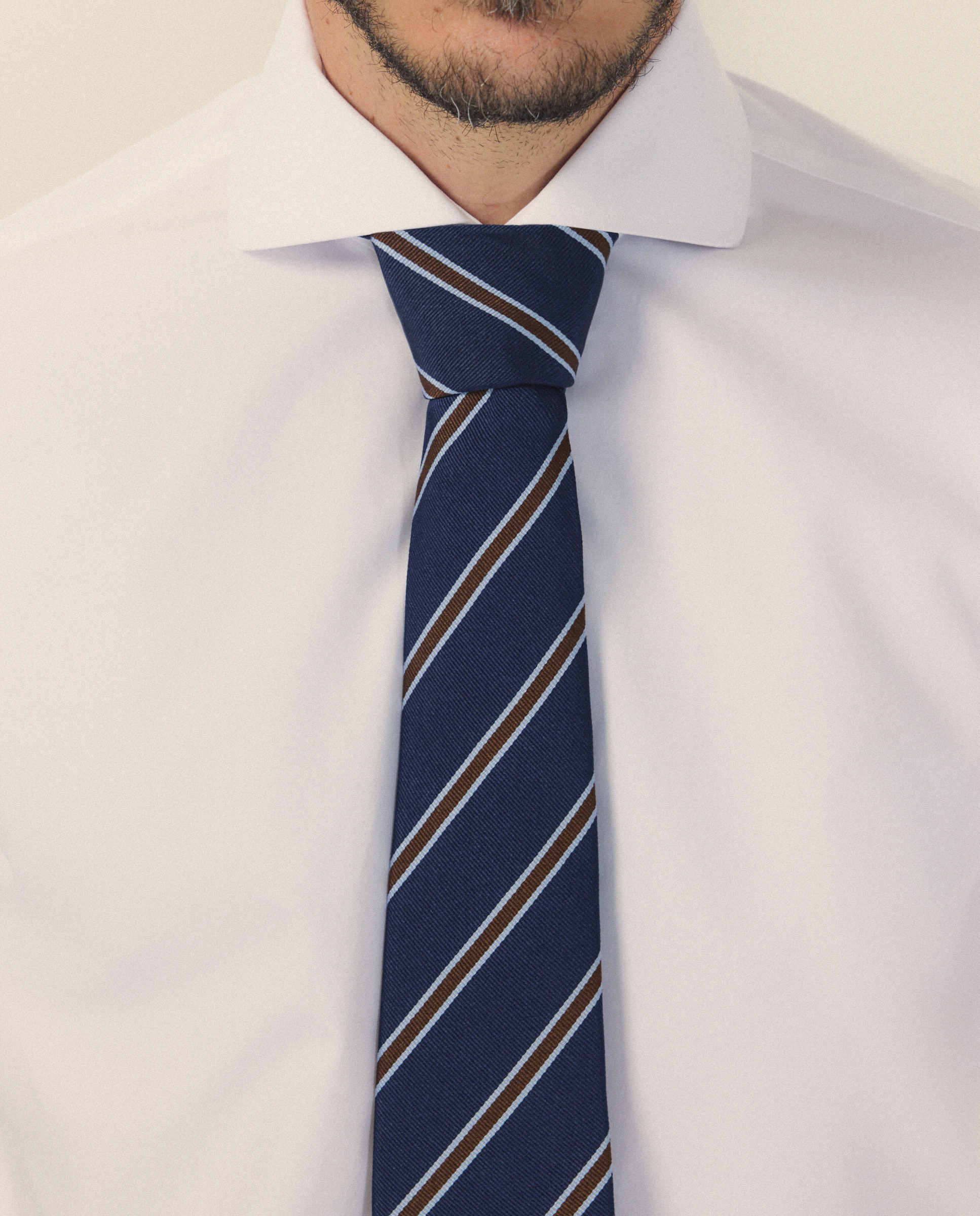 Camisa Clássica de Manga Comprida Non Iron Branco-4