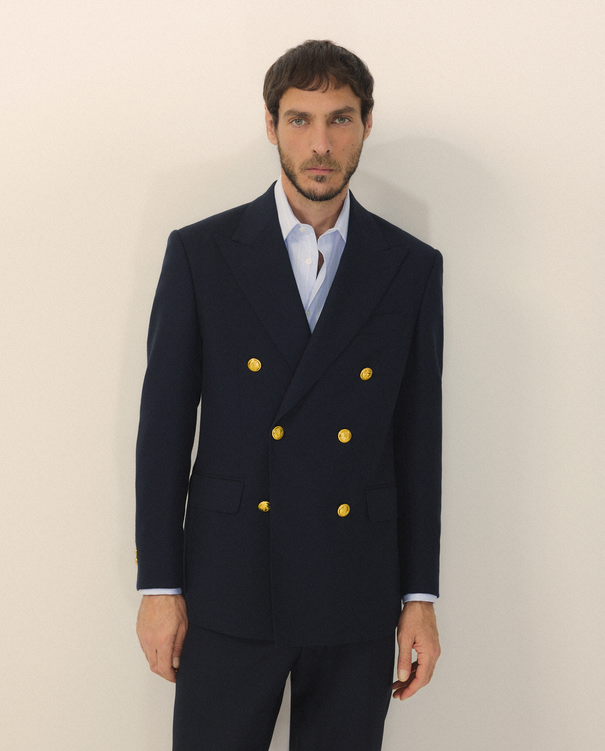 Casaco Cruzado Azul-1