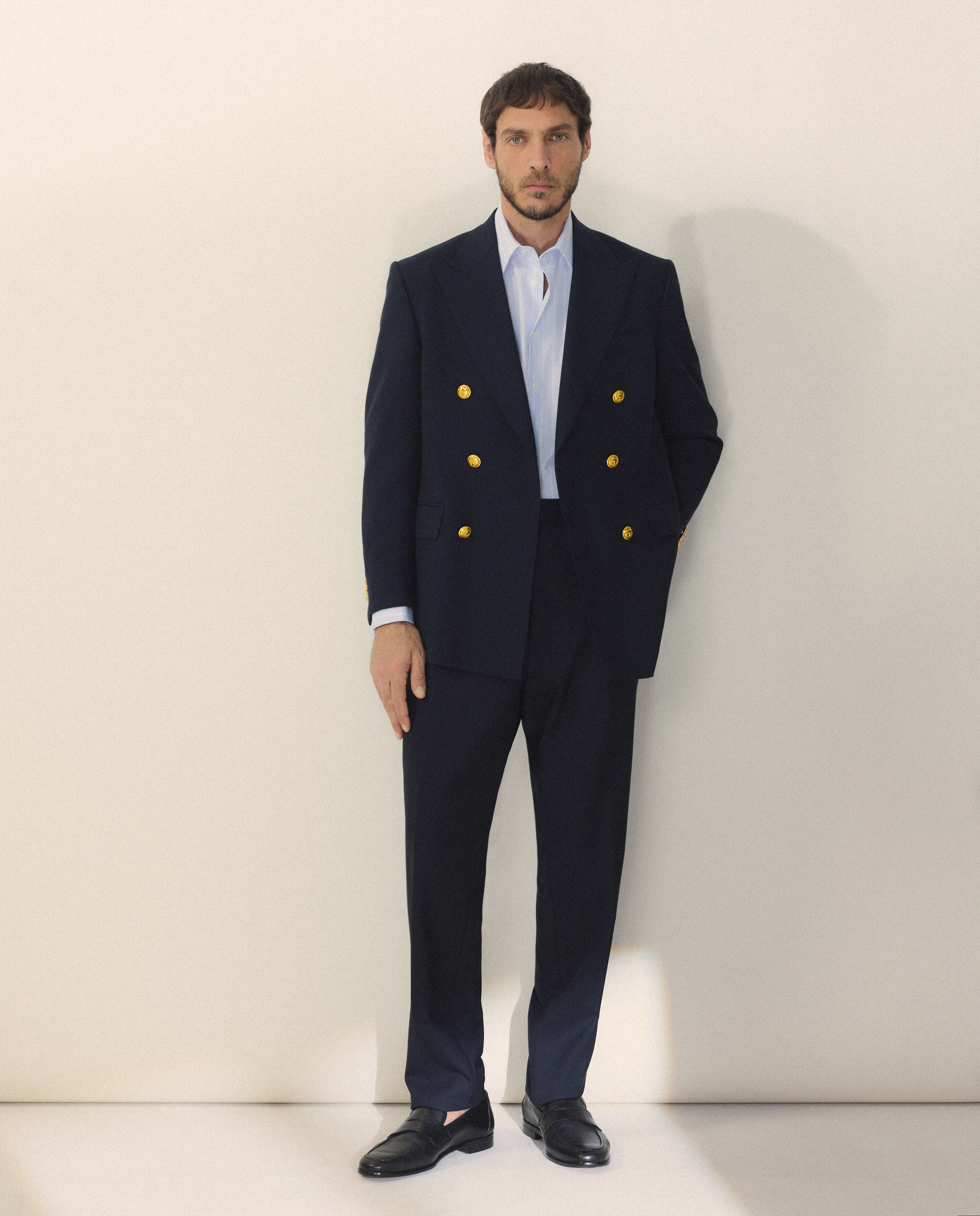 Casaco Cruzado Azul-2