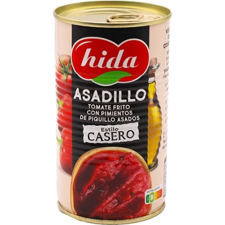 asadillo tomate frito con pimientos del piquillo asados lata 400 g - Hida