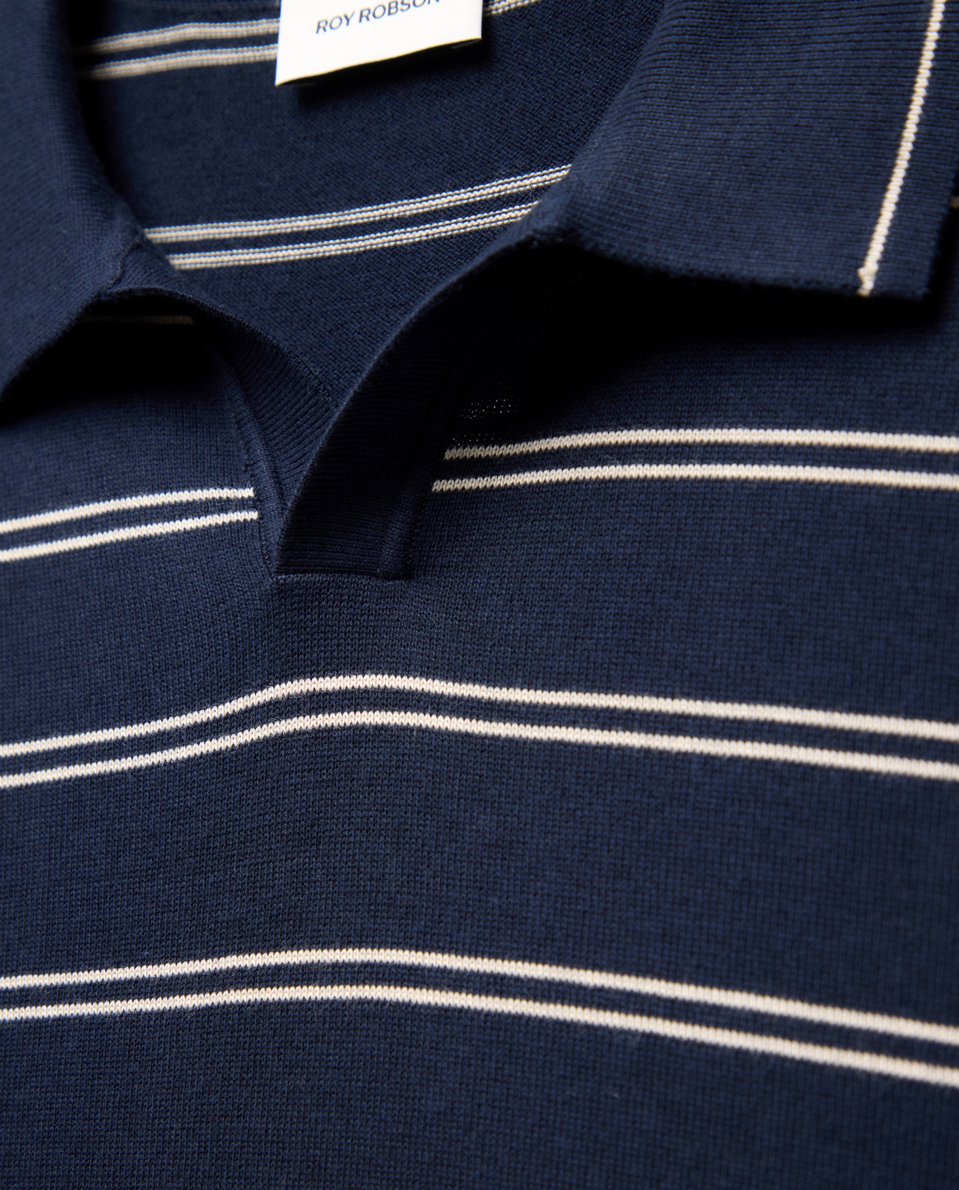 Polo de Malha Azul-marinho-5