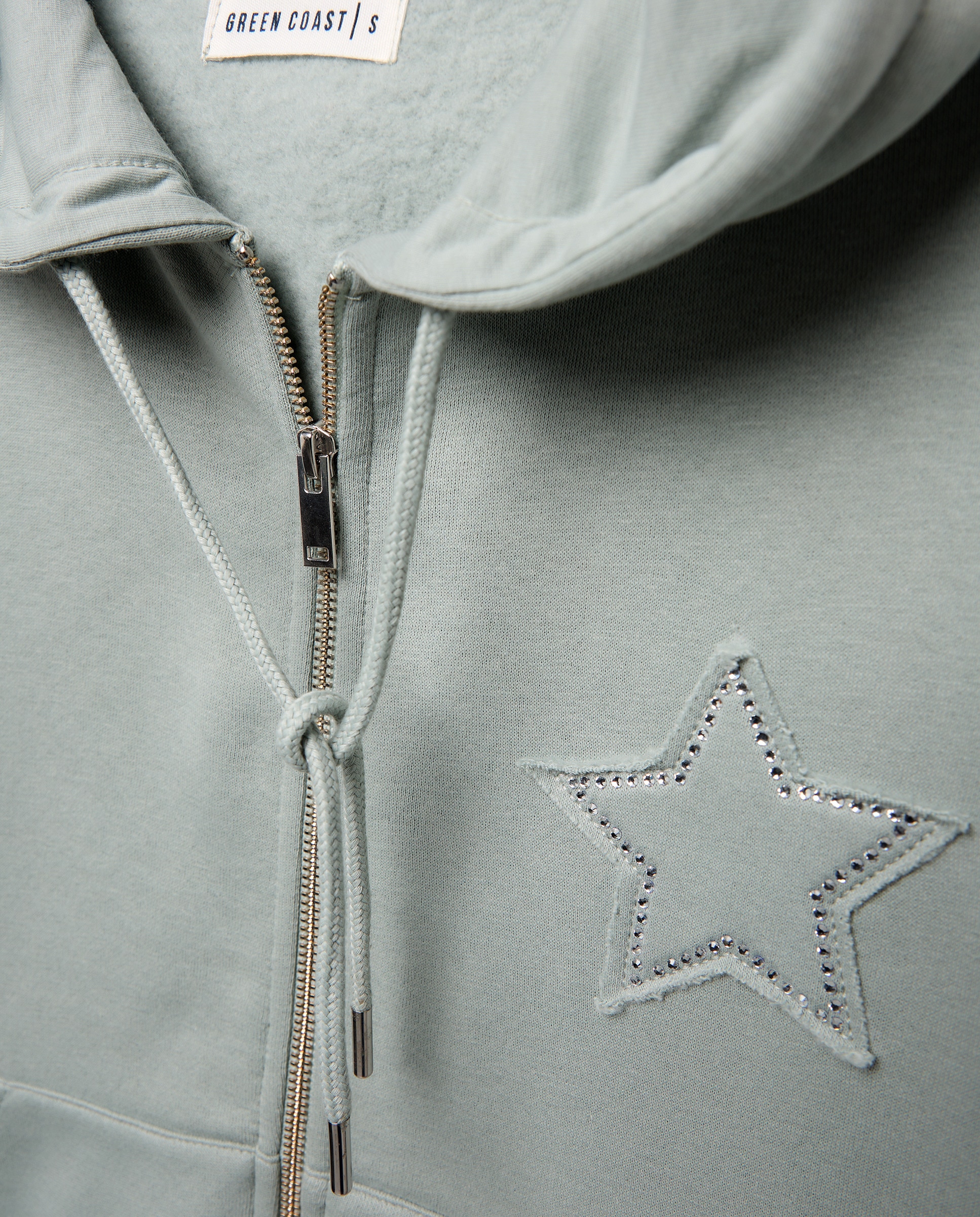 Sweatshirt Aberta com Logótipo de Estrela Sabão-2