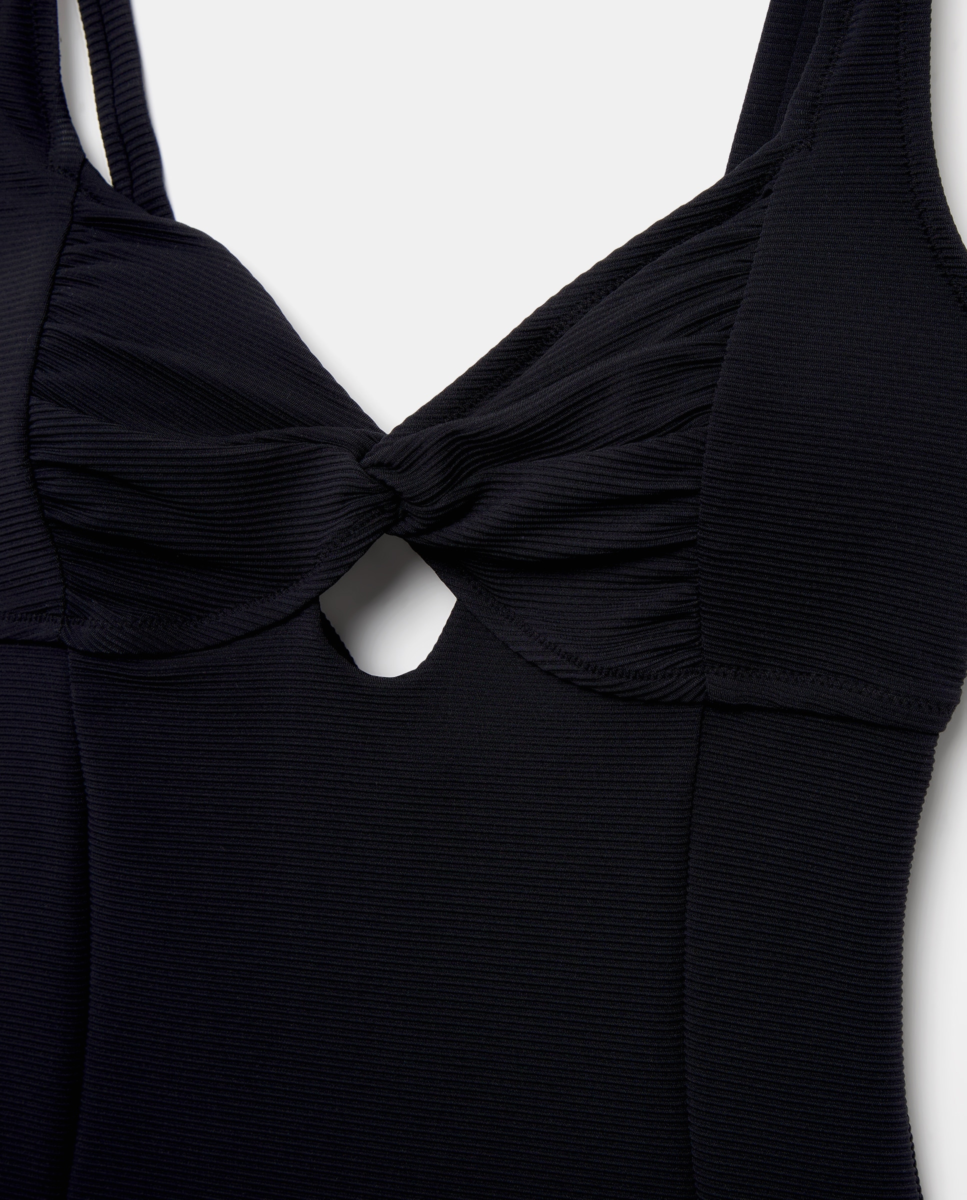 Fato de Banho com Decote Coração Preto-5