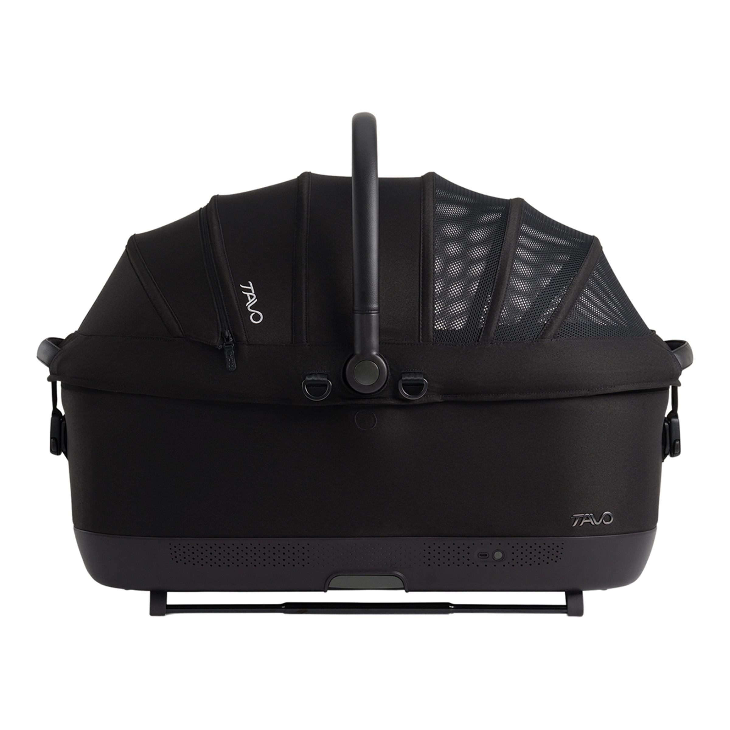 Transportín con sistema de protección para perros y gatos Tavo Pets Maeve Iso7x-r Wind Onyx Negro-4