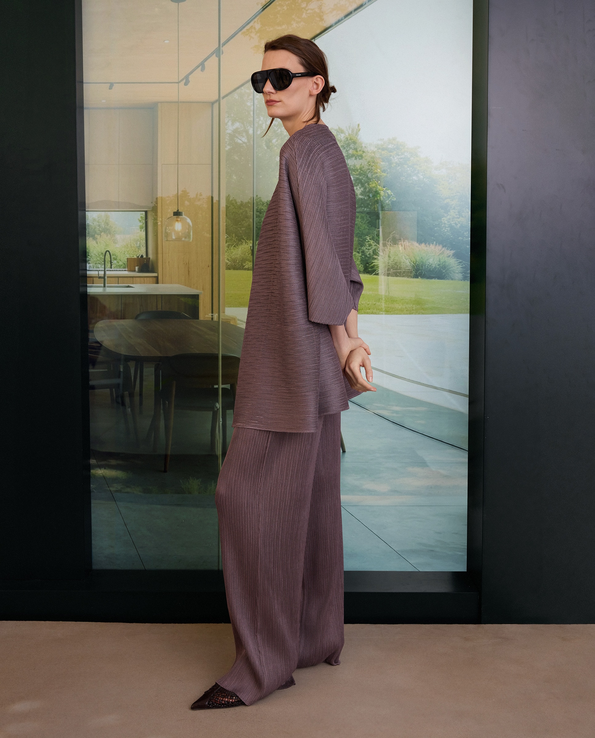 Kimono Plissado Roxo-4