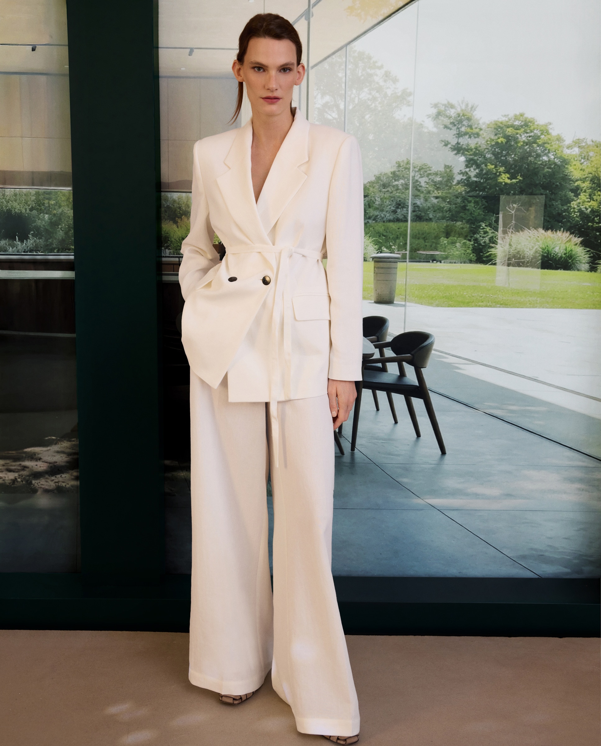 Imagem 0 de Calças Regular de Linho