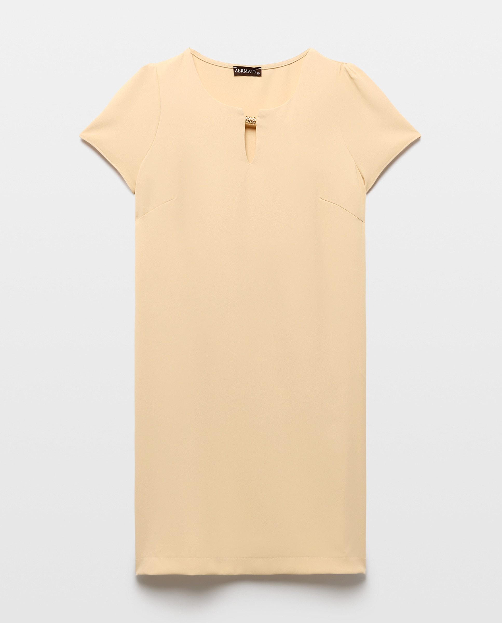 Imagem 0 de Vestido Liso com Manga Curta