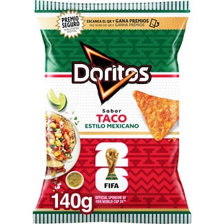 aperitivos de maíz sabor taco estilo mexicano bolsa 140 g - Doritos