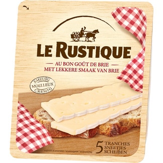 queso francés brie 5 lonchas envase 125 g - Le Rustique