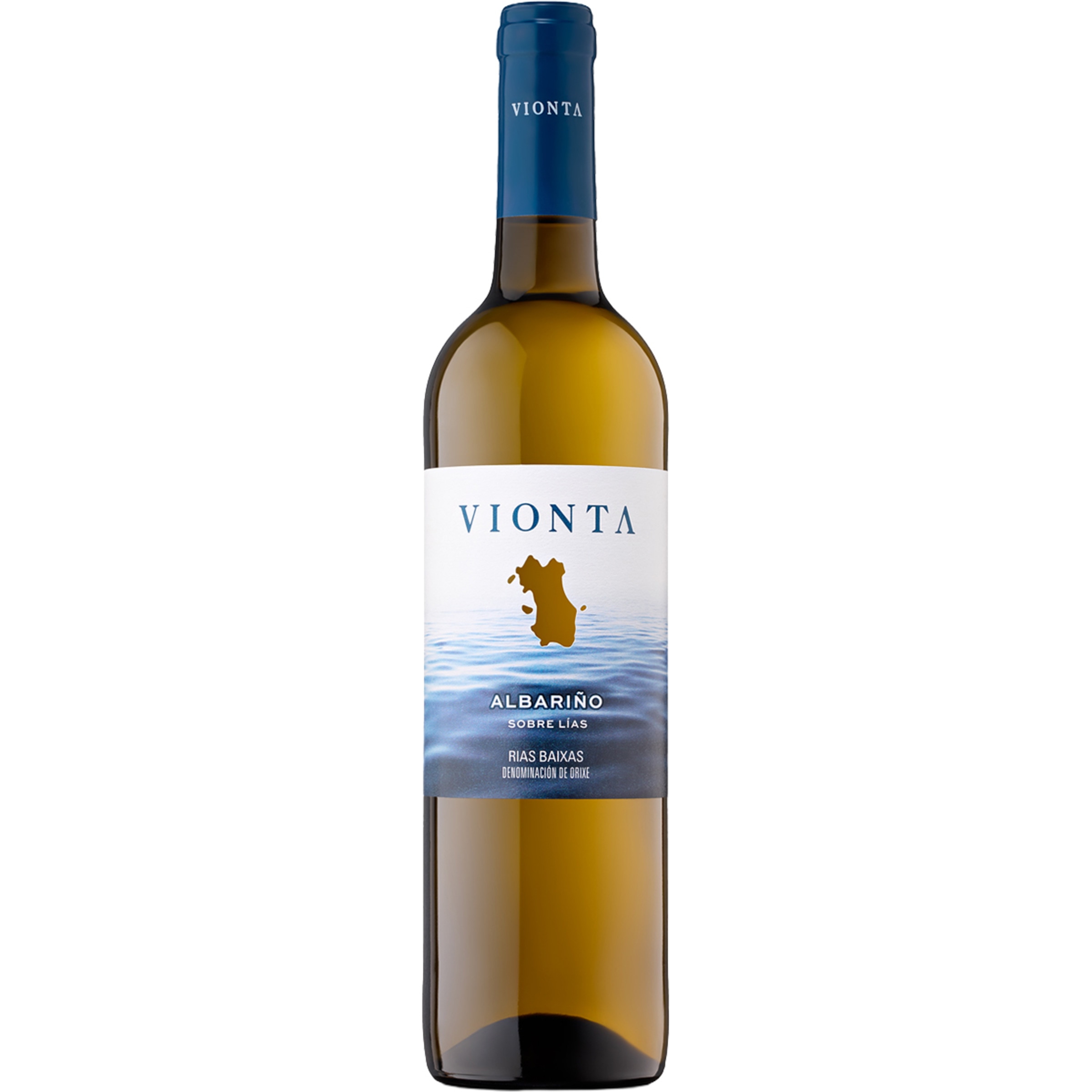 vino blanco Albariño DO Rías Baixas botella 75 cl