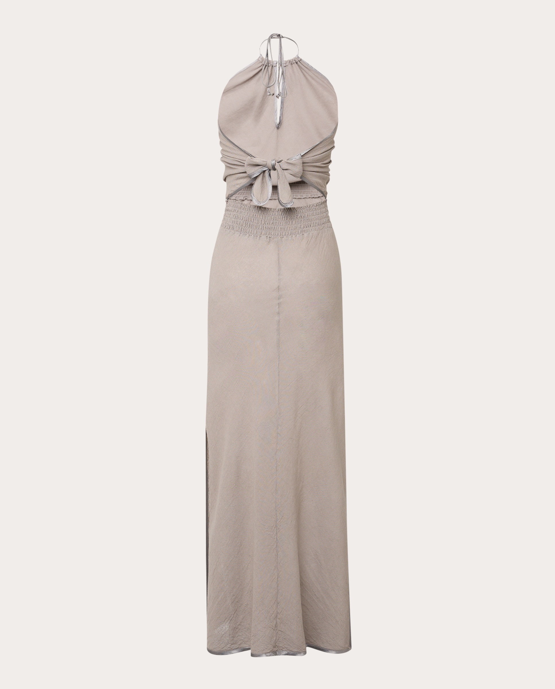Vestido comprido Taupe-2