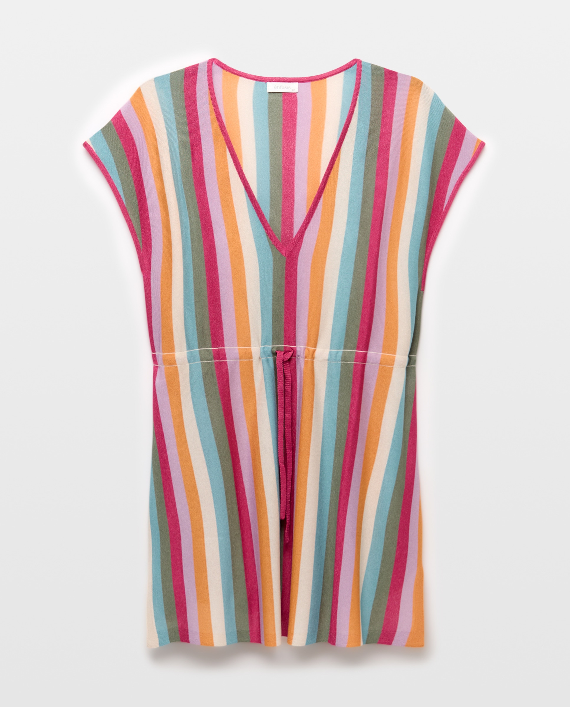 Kaftan de Praia Liso Multicolor-4