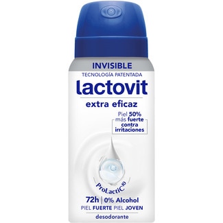 desodorante Extra Eficaz Invisible 0% alcohol 72h spray 35 ml - Lactovit