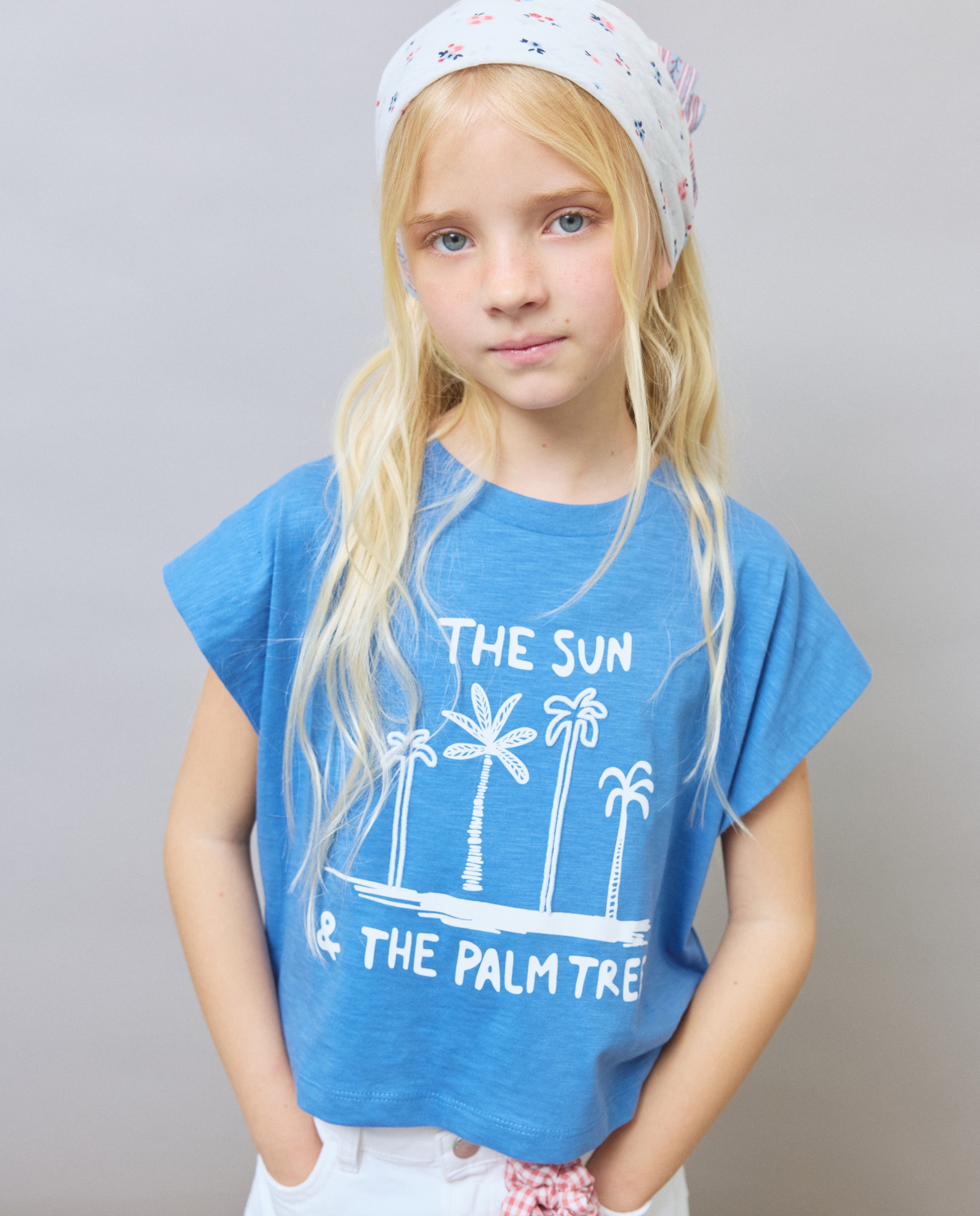 T-shirt sem Mangas e com Estampado Stitch Azul-marinho-2