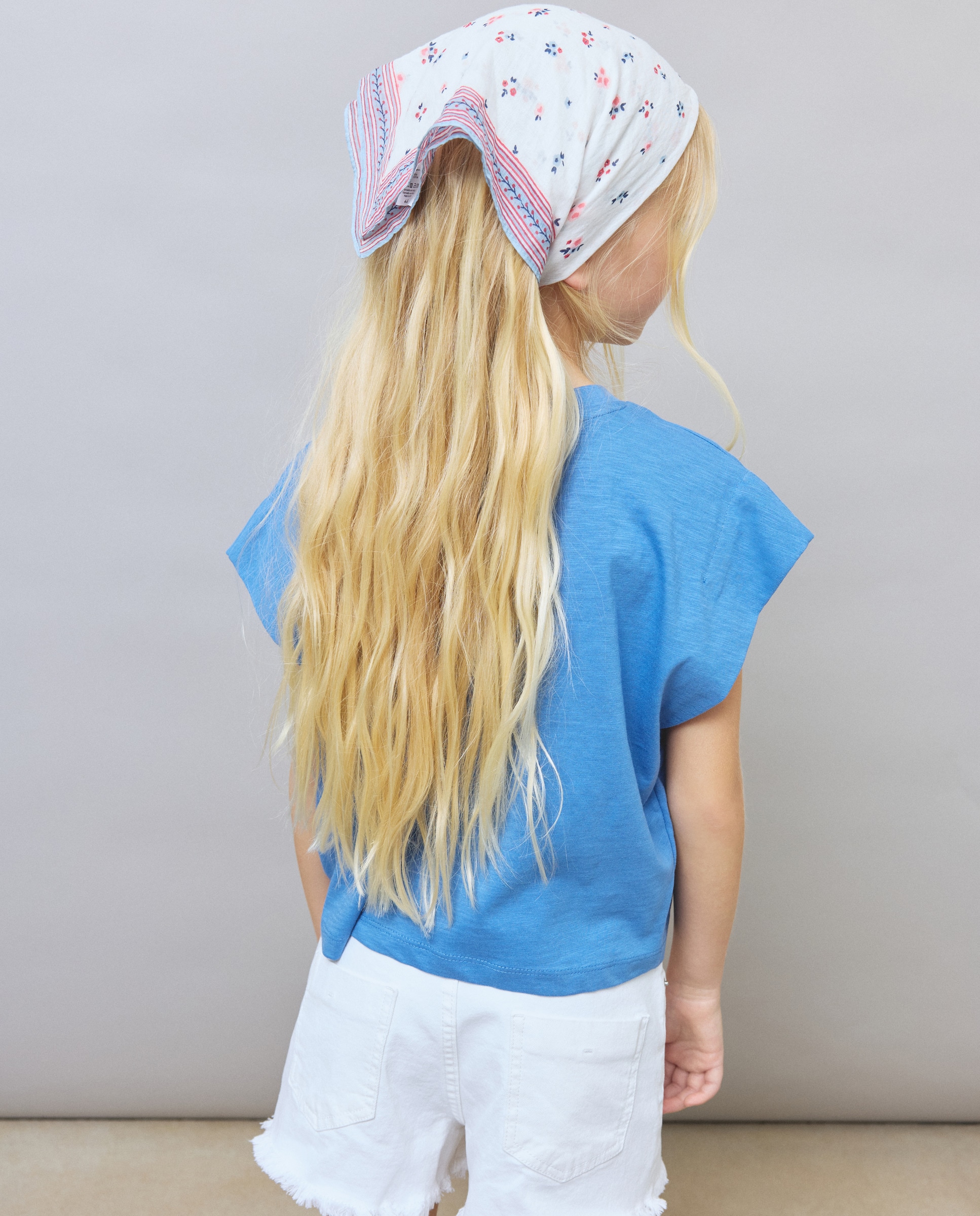 T-shirt sem Mangas e com Estampado Stitch Azul-marinho-3