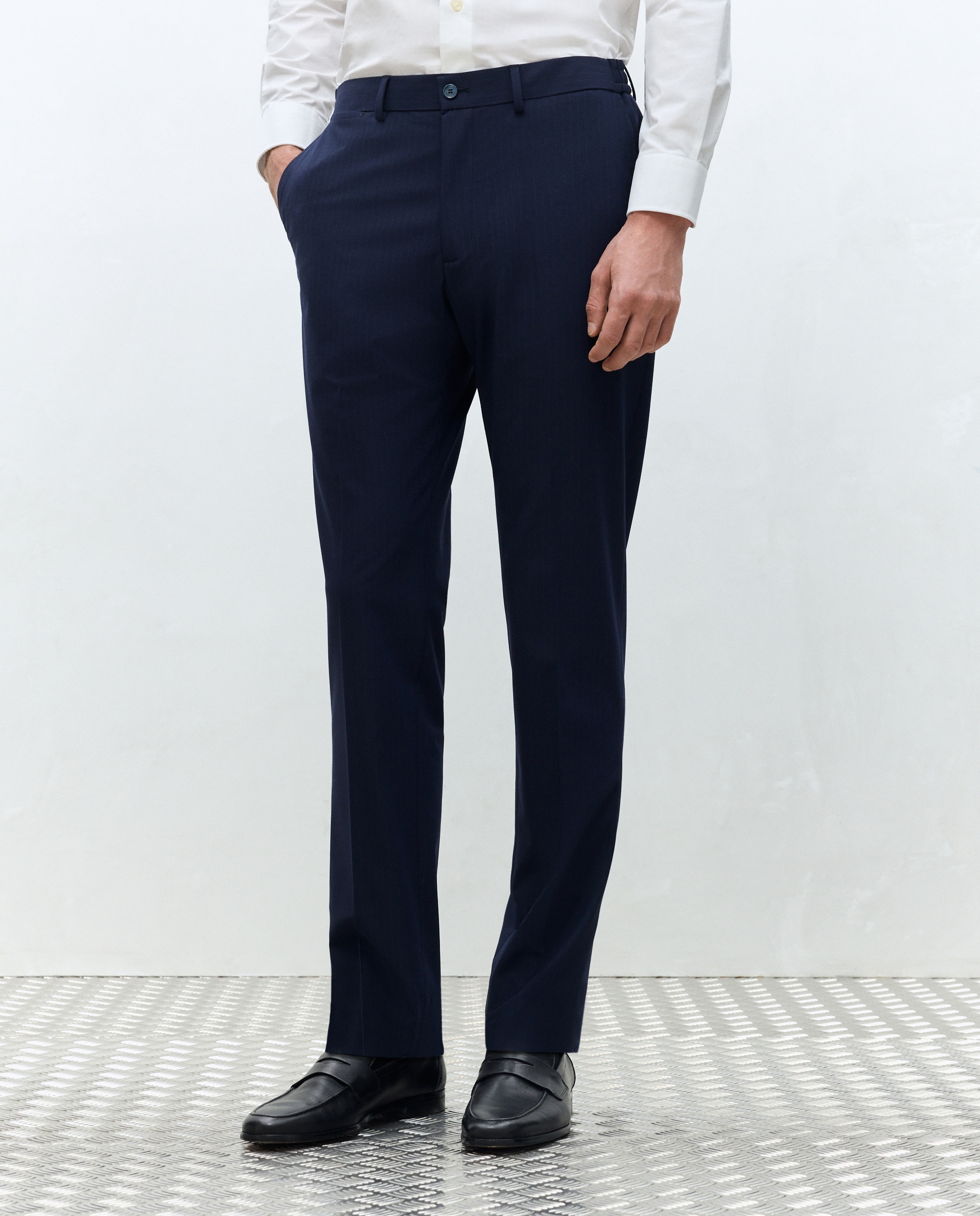 Calças de Fato Separate Slim Azul-2