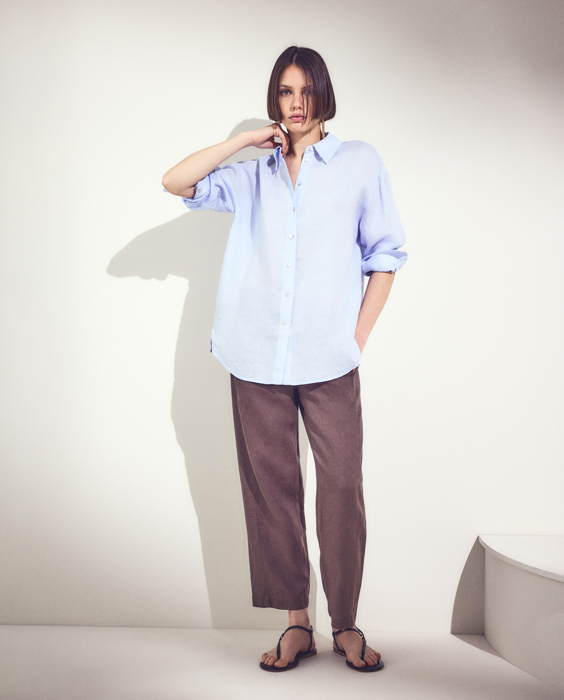 Imagem 0 de Camisa de Manga Comprida em Linho