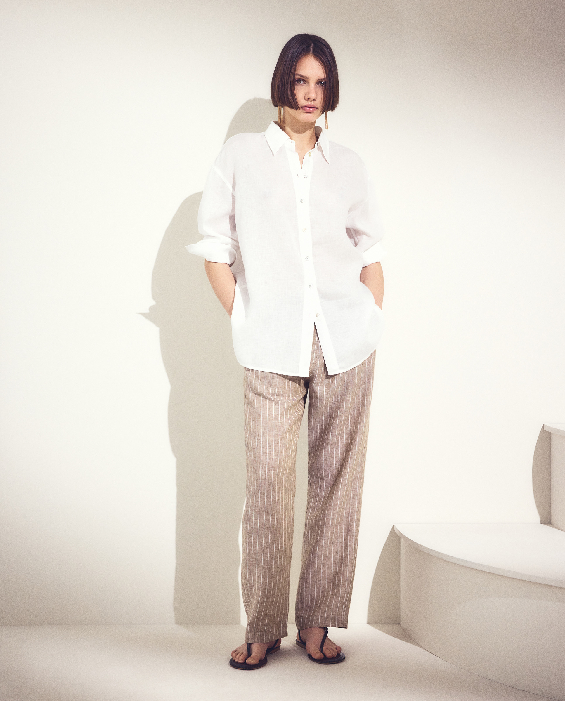 Imagem 0 de Joggers Lisas de Linho