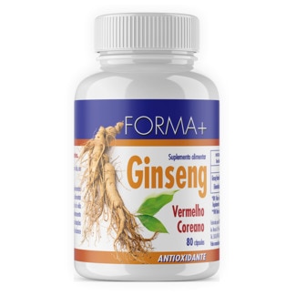 Ginseng Vermelho Coreano embalagem 80 unidades - Forma +