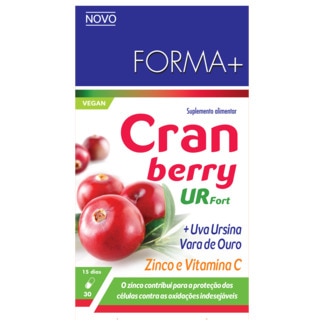 Urfort + Zinco e Vitamina C Cranbery, Uva Ursina e Vara de Ouro embalagem 30 cápsulas - Forma +