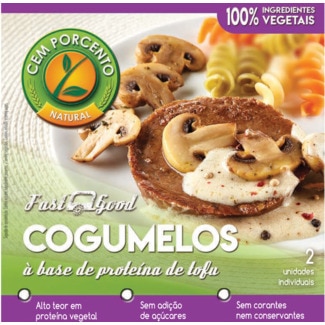 Hambúrguer com Cogumelos embalagem 150 g - Cem Porcento