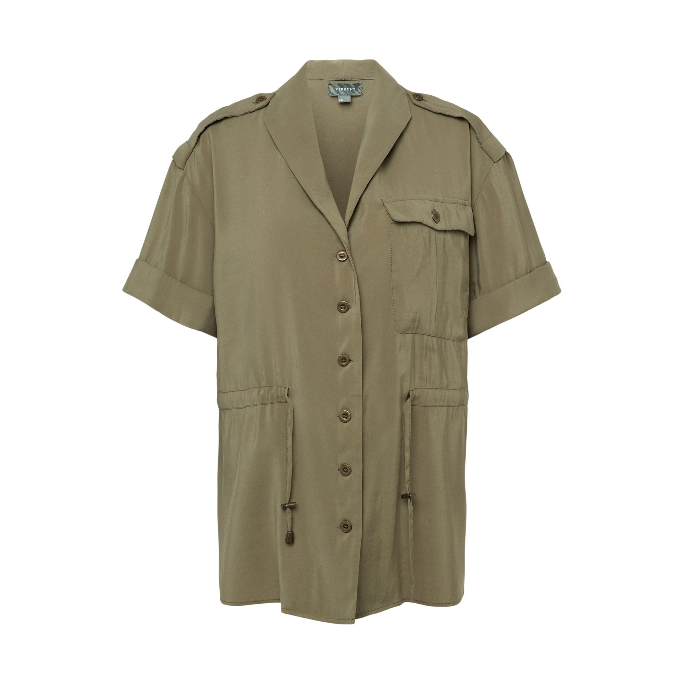 Camisa Safari de Mulher Verde-4