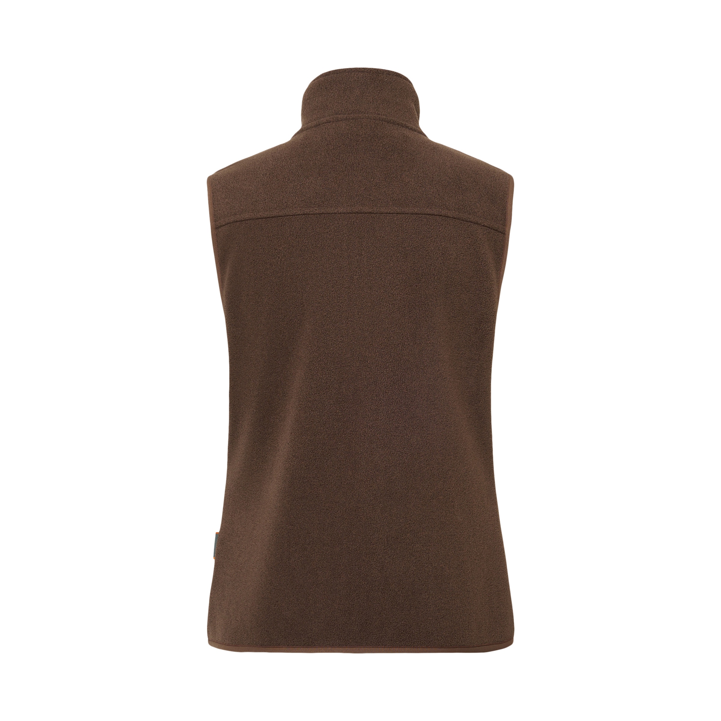 Colete Básico de Mulher com Forro Polar Castanho-6