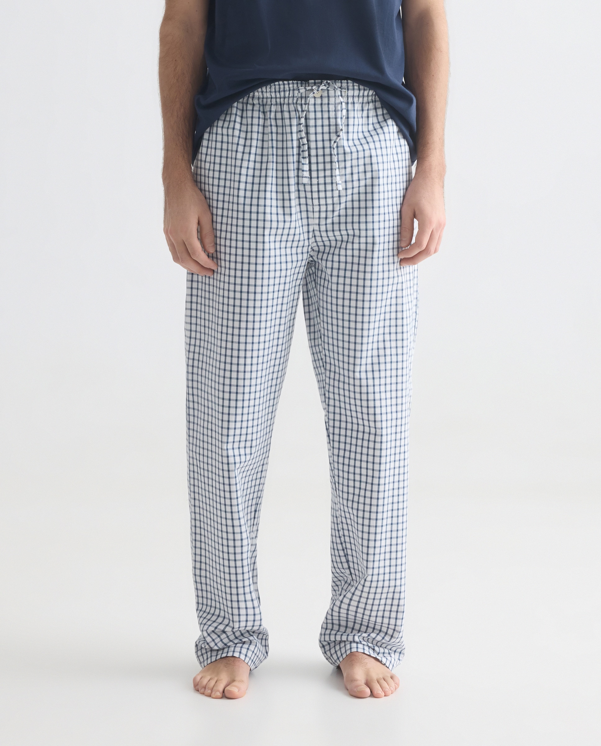 Imagen 0 de Pantalón pijama hombre con bolsillos de algodón