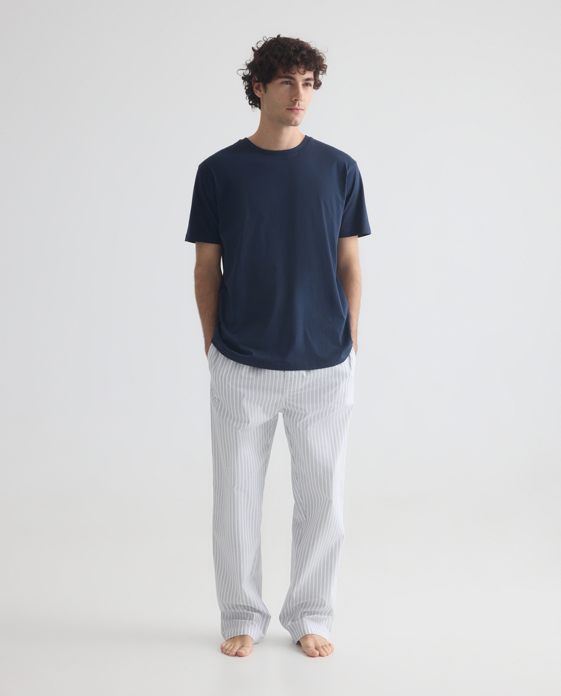 Imagen 0 de Pantalón pijama hombre con bolsillos de algodón