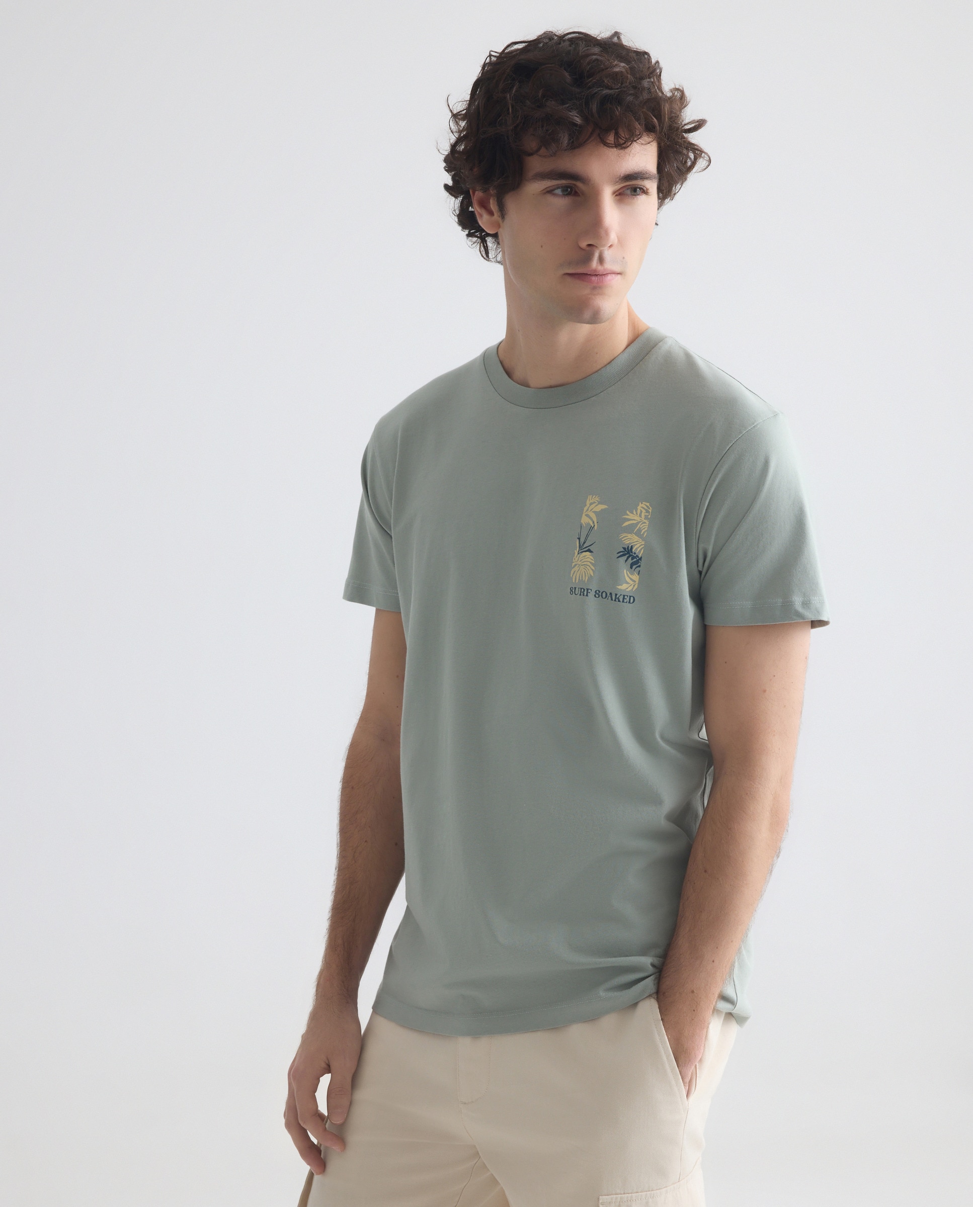 Imagen 0 de Camiseta de hombre manga corta SURF SOAKED
