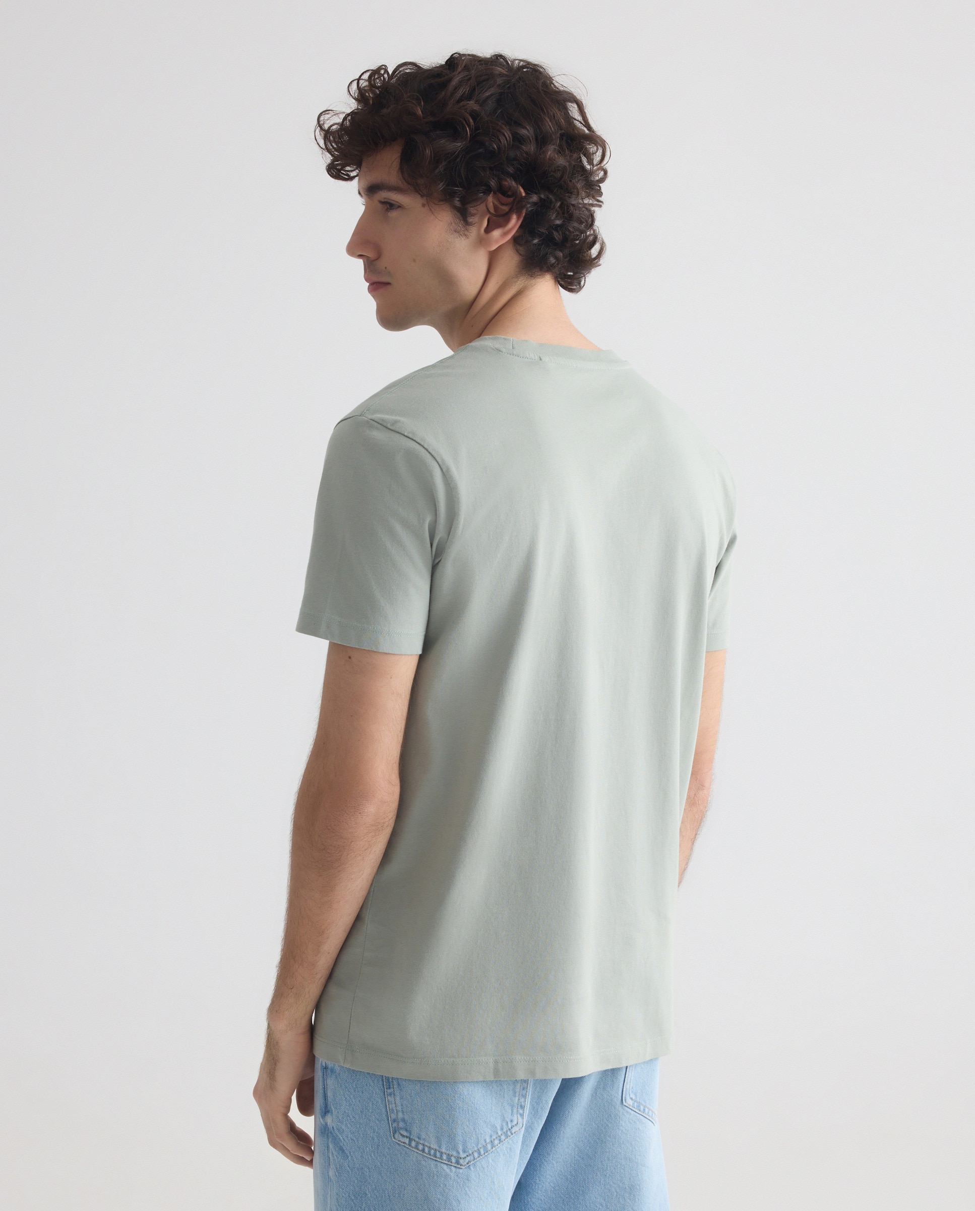 Camiseta de hombre manga corta Built to swim 510 Verde claro-3