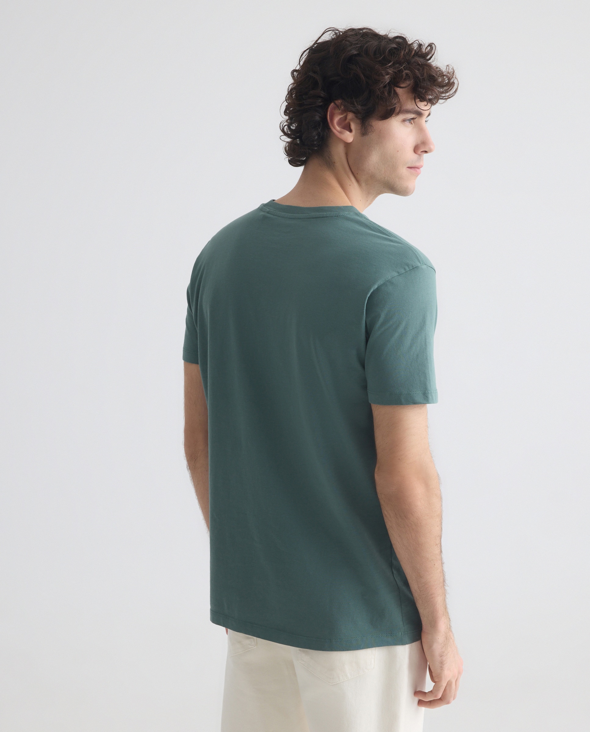 Camiseta de hombre manga corta Summer days under palm trees Verde-3