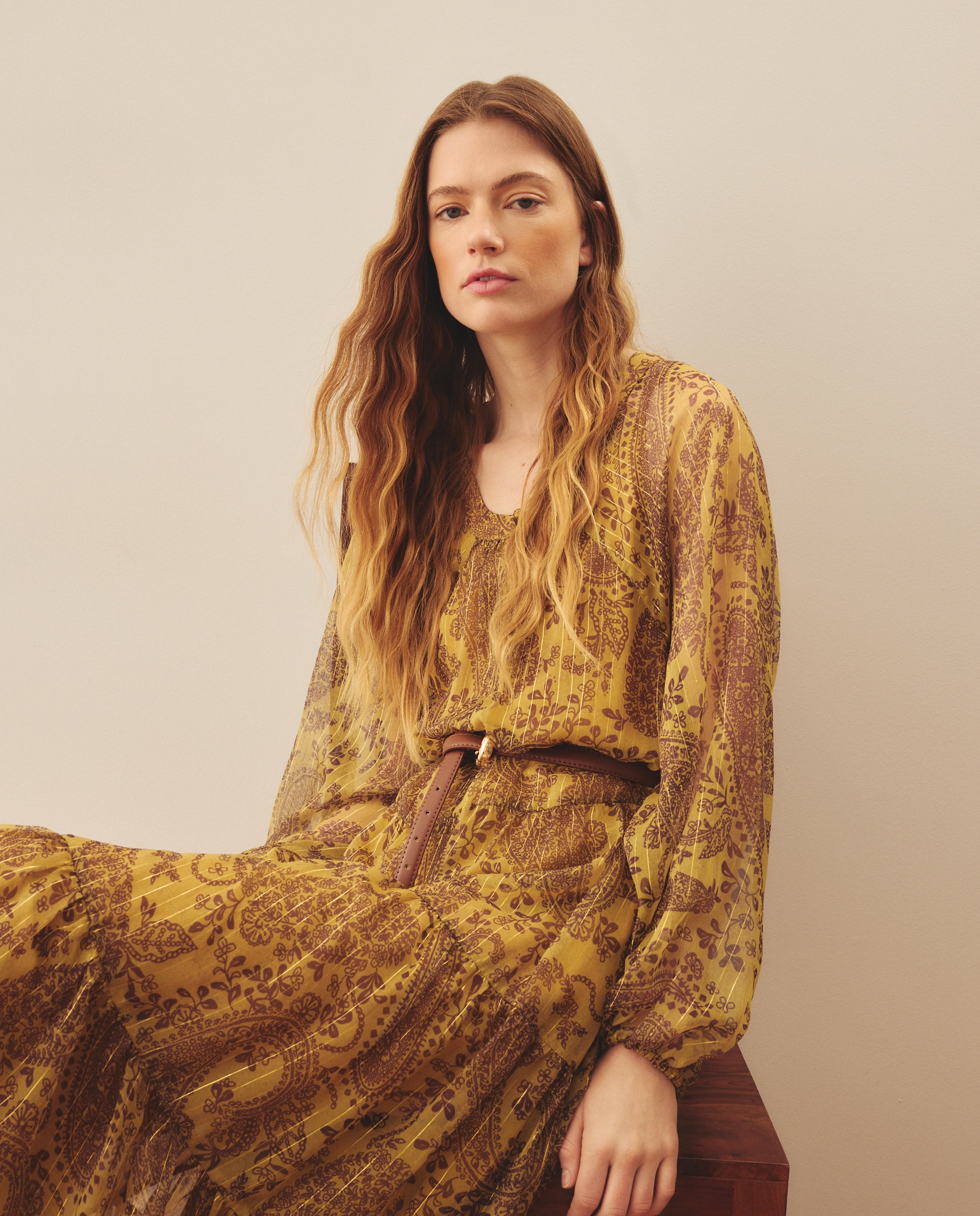 Imagem 0 de Vestido Estampado Comprido