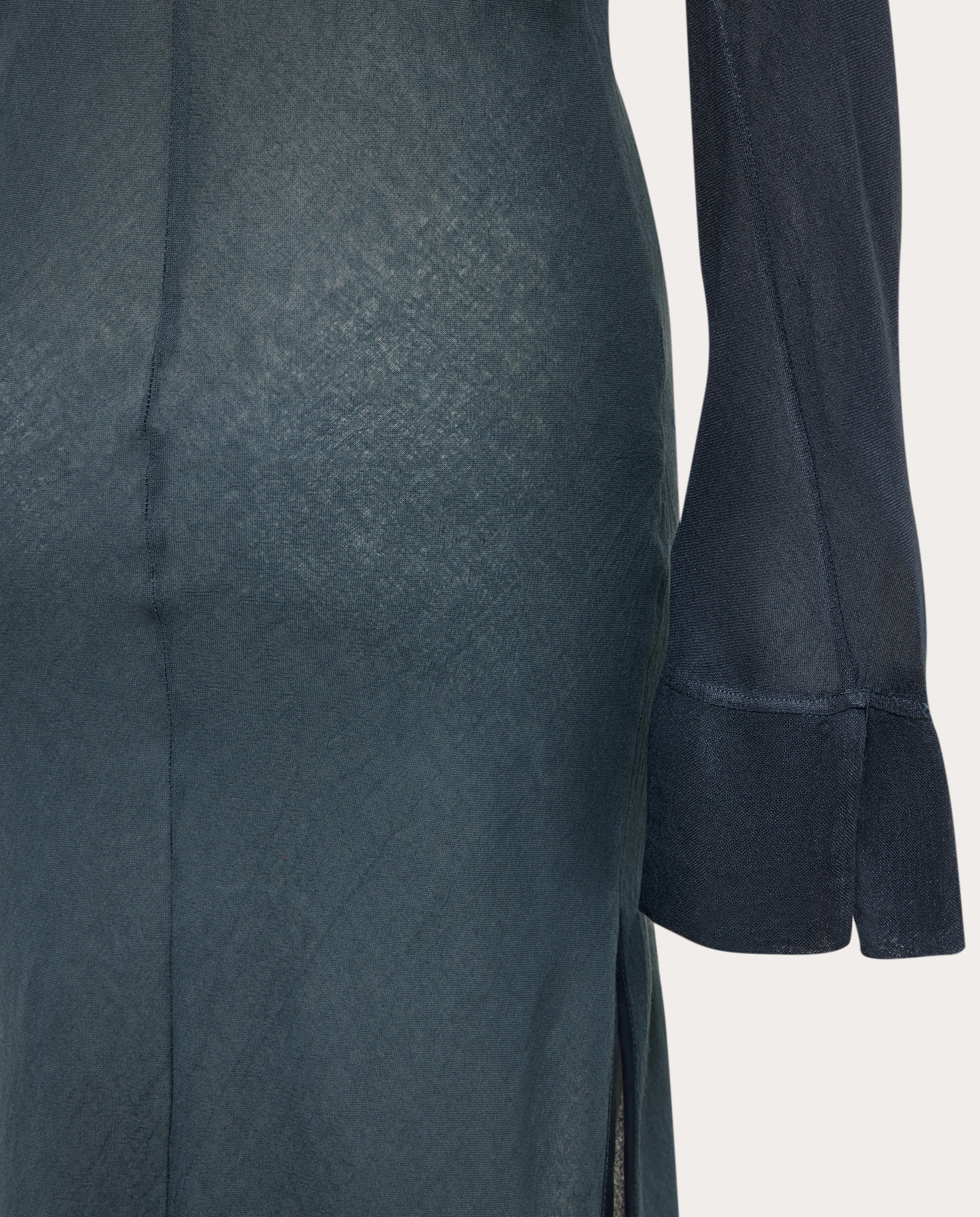 Vestido comprido Azul-acinzentado-3