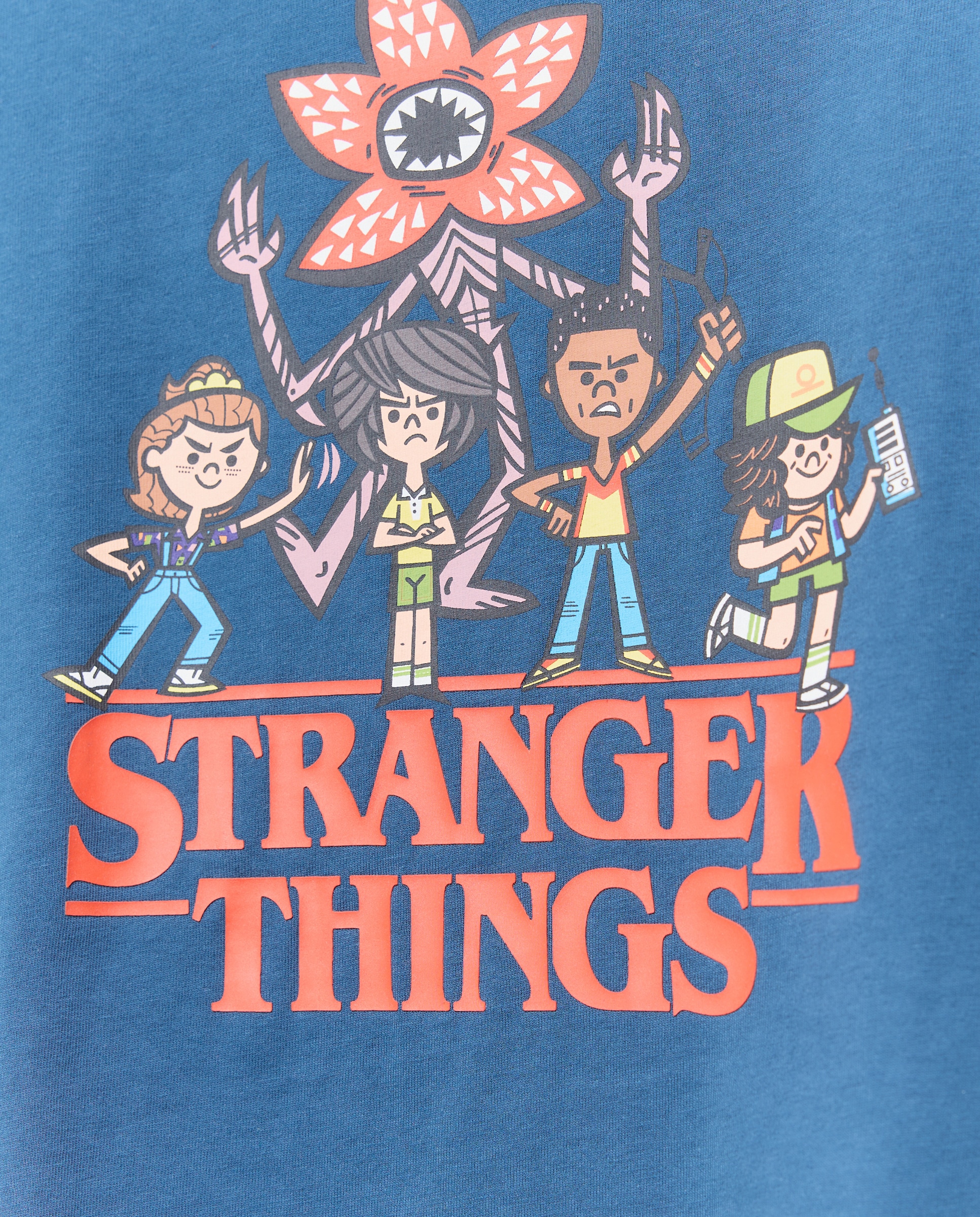 Pijama Stranger Things Cotton Juice Azul-marinho-5
