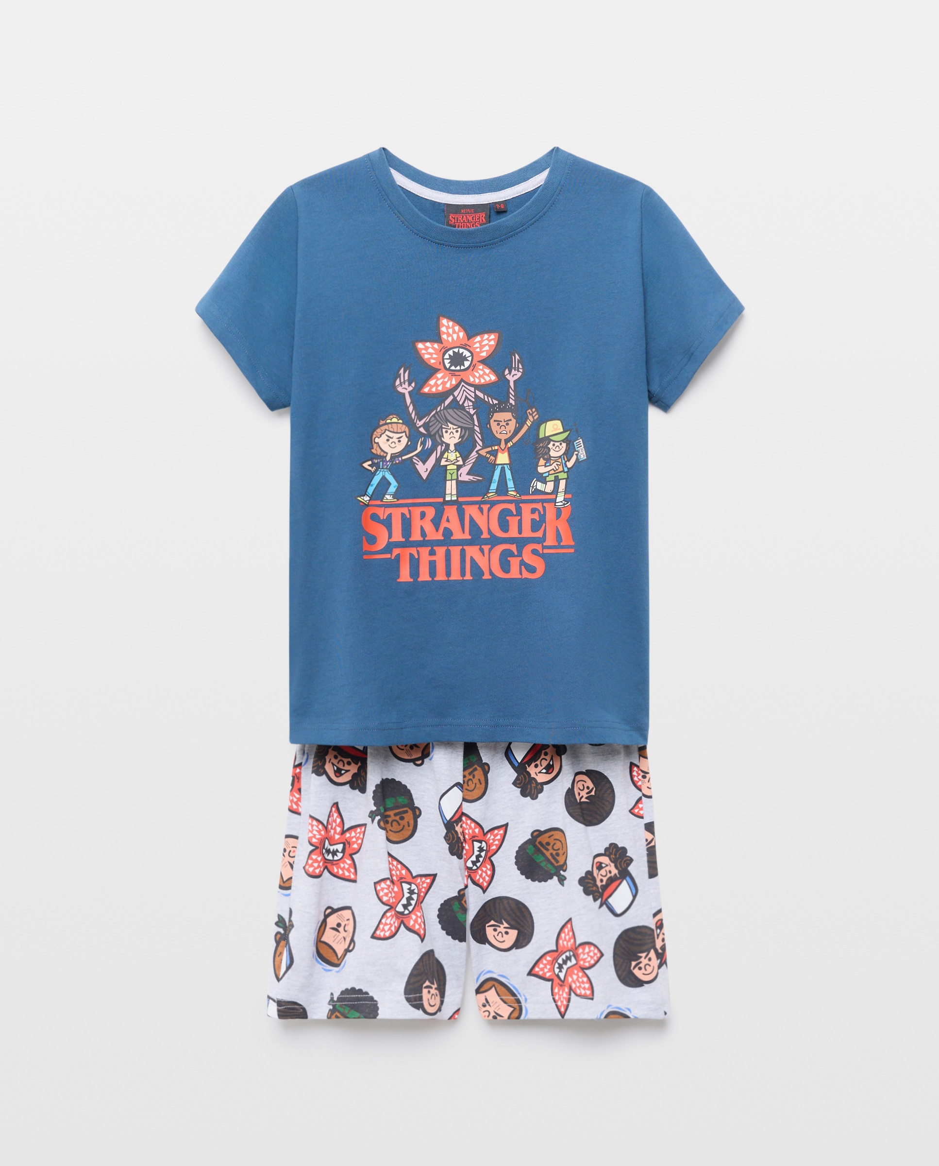 Pijama Stranger Things Cotton Juice Azul-marinho-4