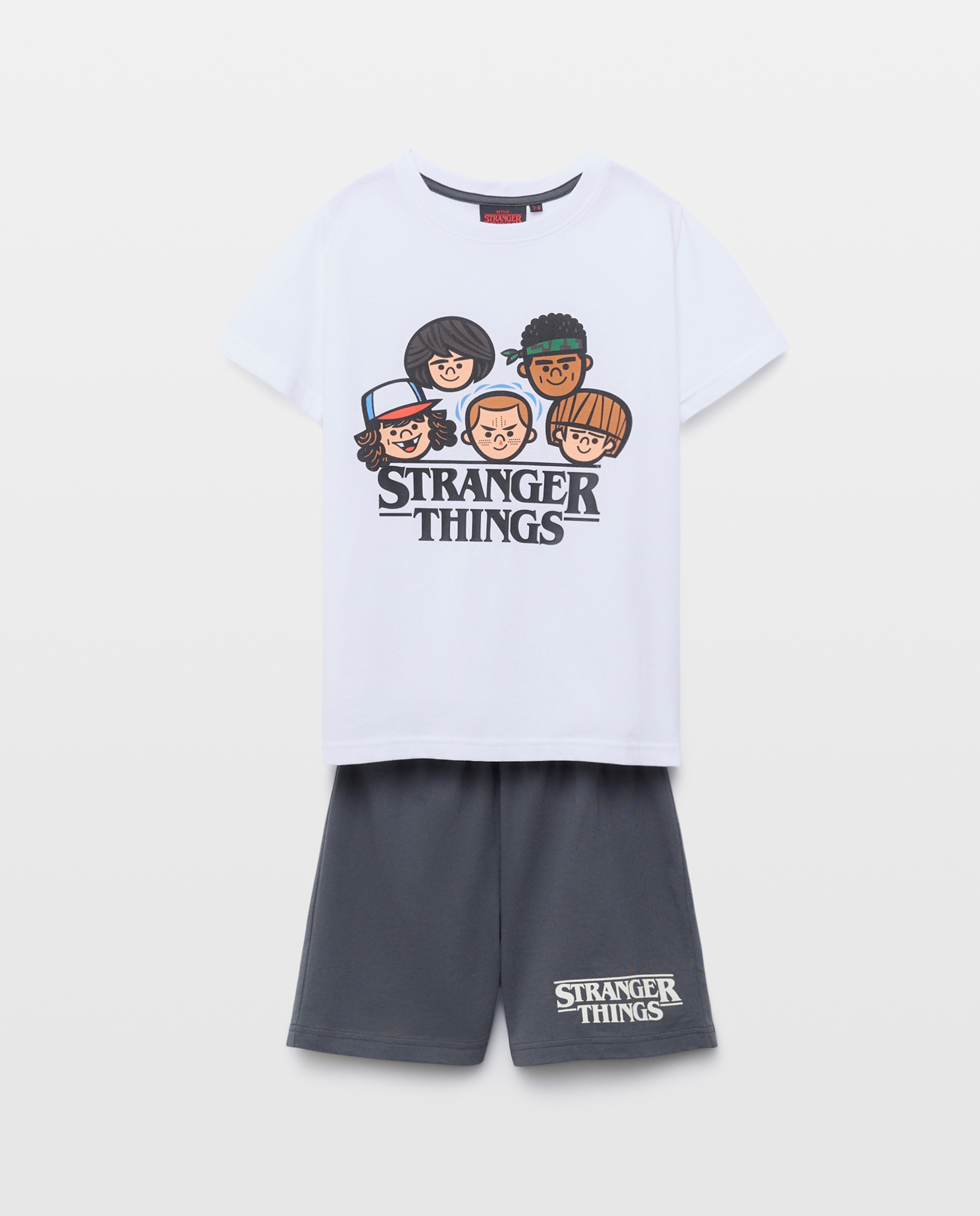Pijama Stranger Things Cotton Juice Branco-4