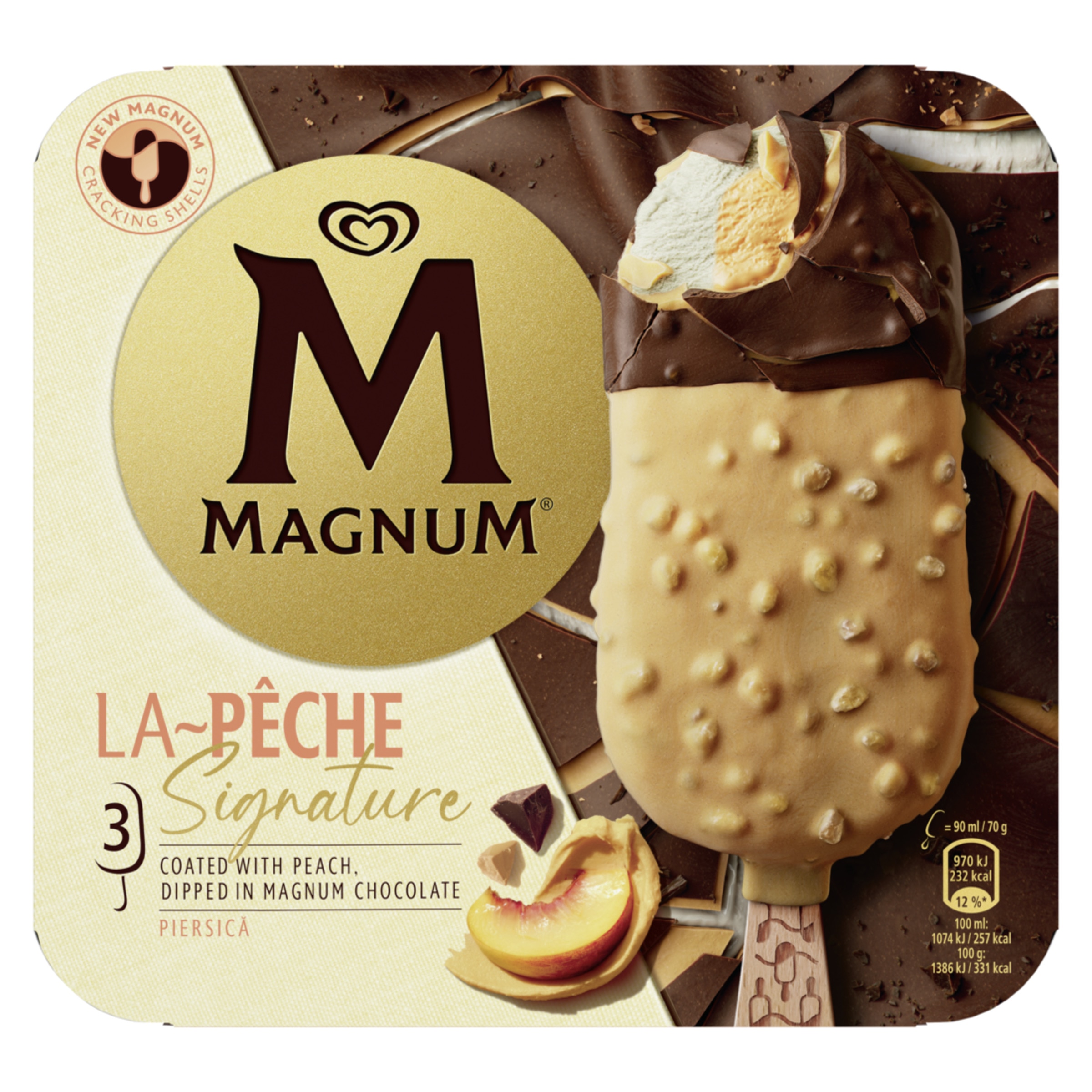 Gelado La Peche embalagem 270 ml