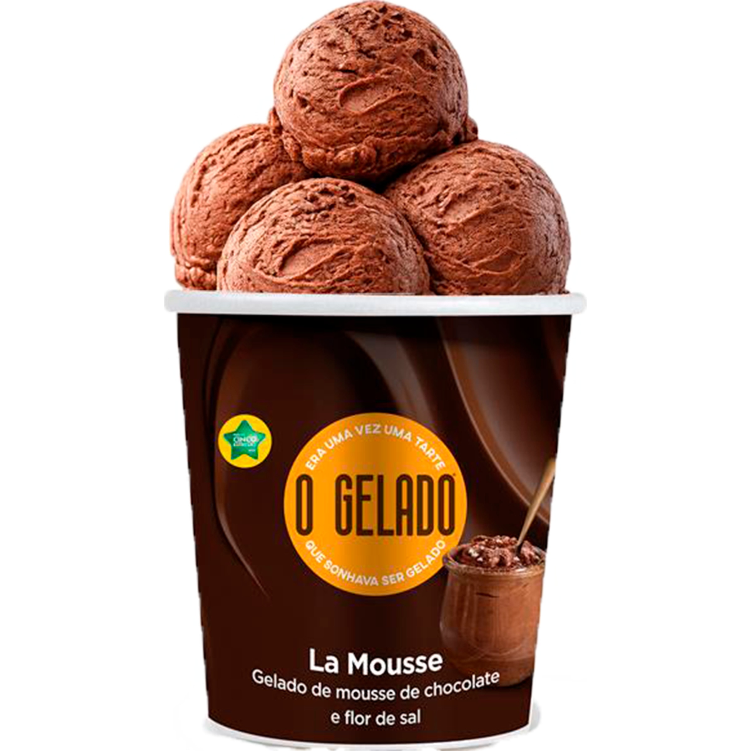 Gelado Mousse Chocolate embalagem 460 ml