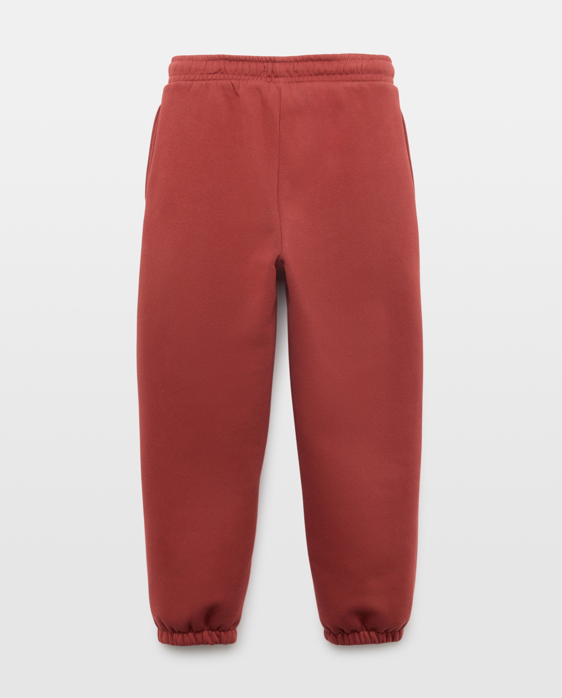 Pantalón niña felpa jogger 770 Terracota-2