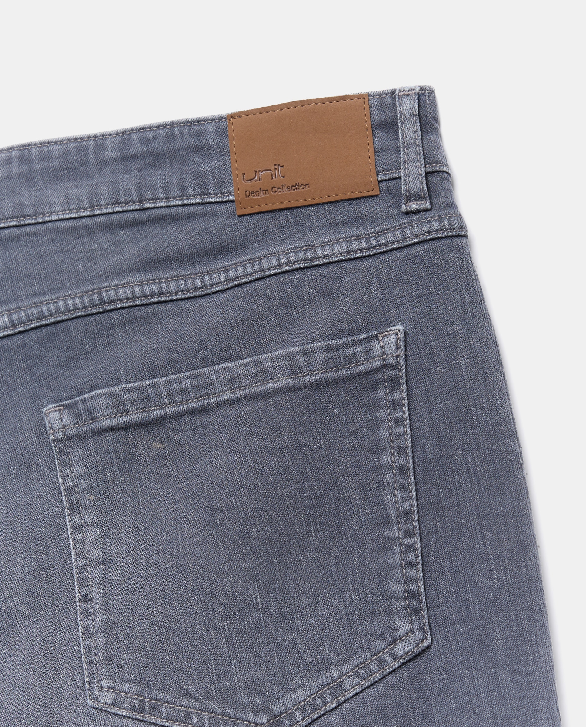 Bermuda hombre denim slim fit Gris-5